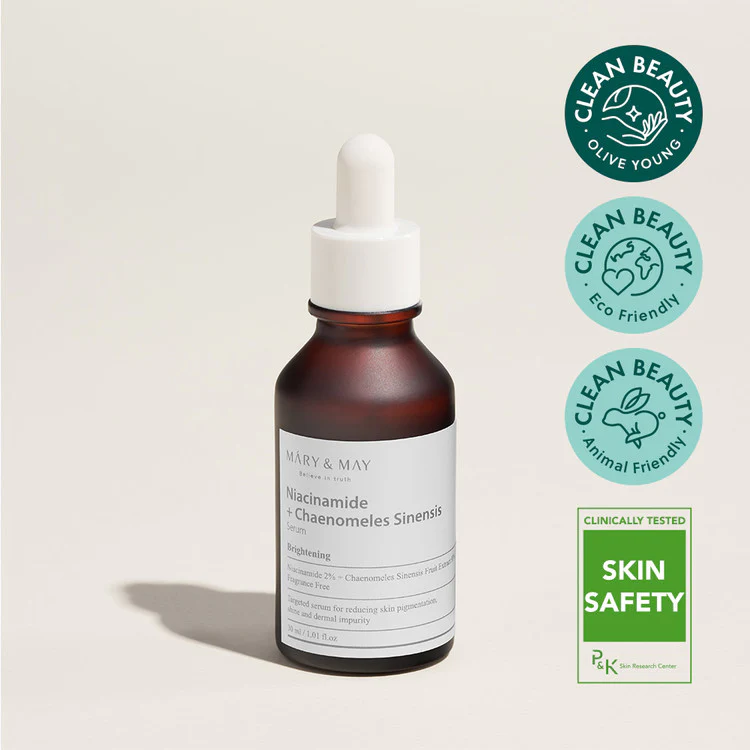 Mary & May - Niacinamide + Chaenomeles Sinensis Serum 煙酰�?+ 木瓜亮白精華�?| Vegan 純素配方 30ml - 平行進口