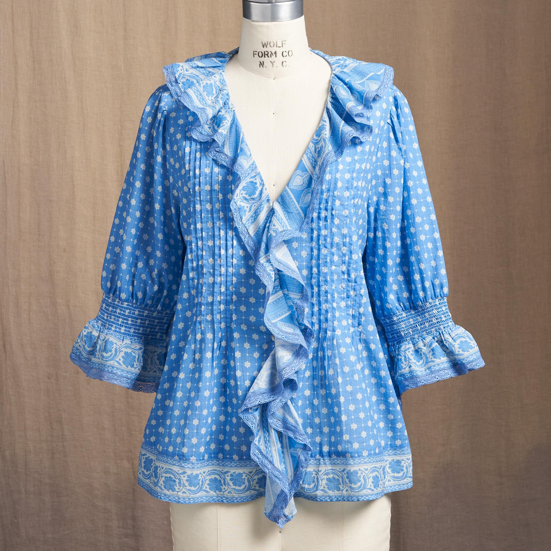 Darcy Ruffle Printed Top