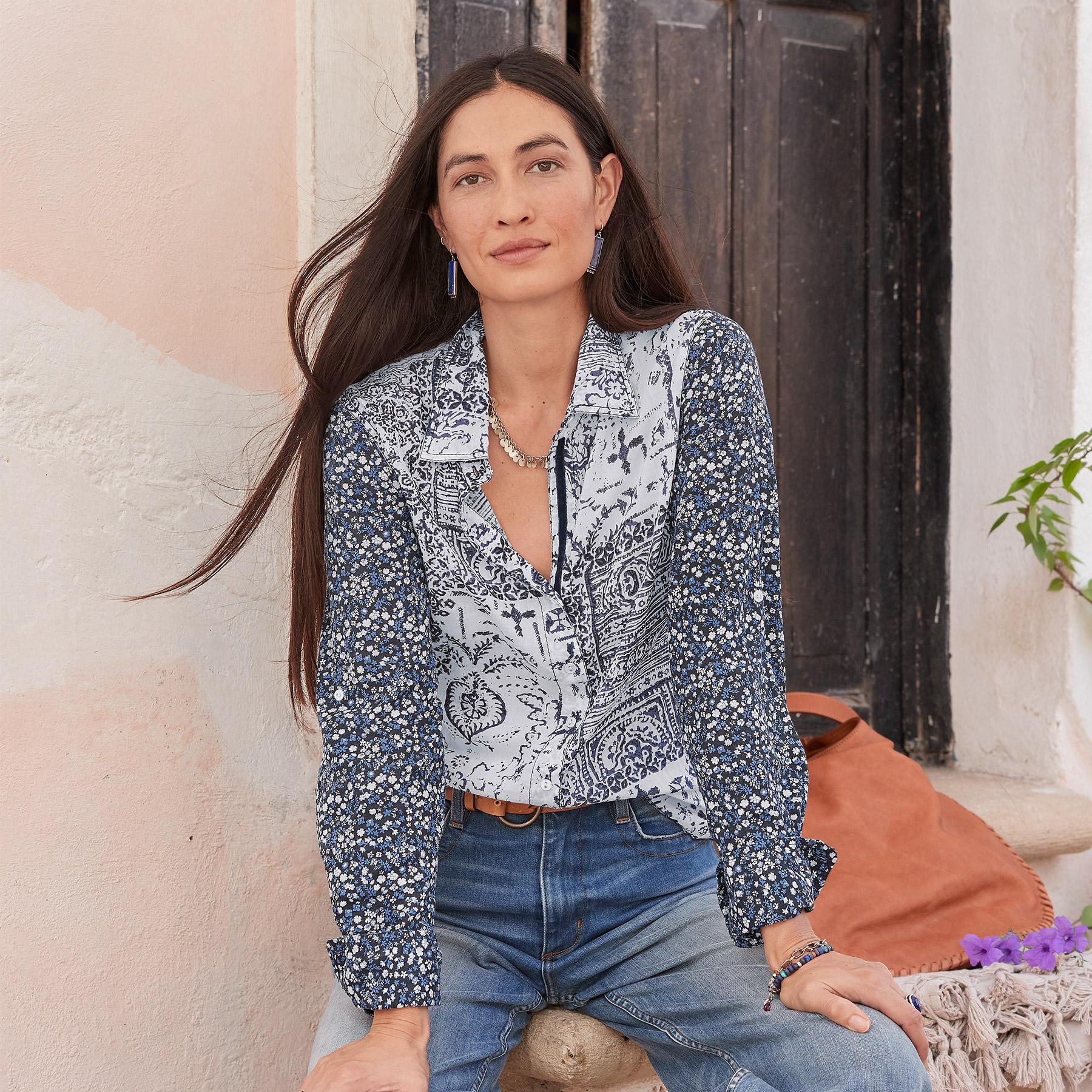 Brandy Bandana Shirt, Petite