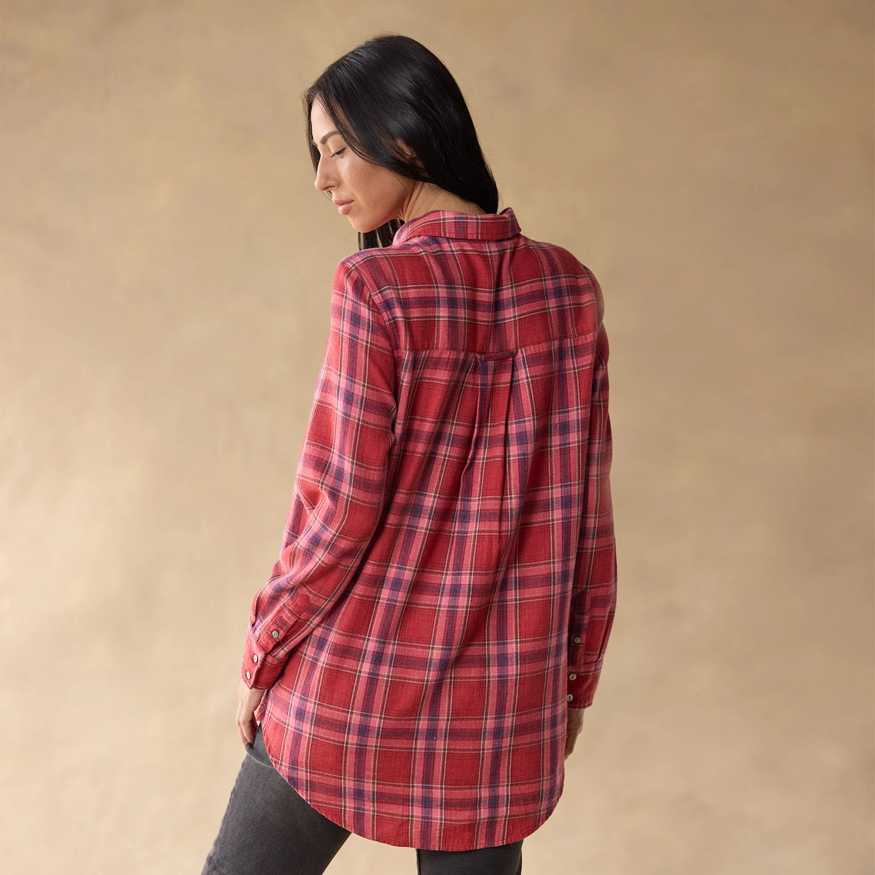 Amadi Plaid Tunic