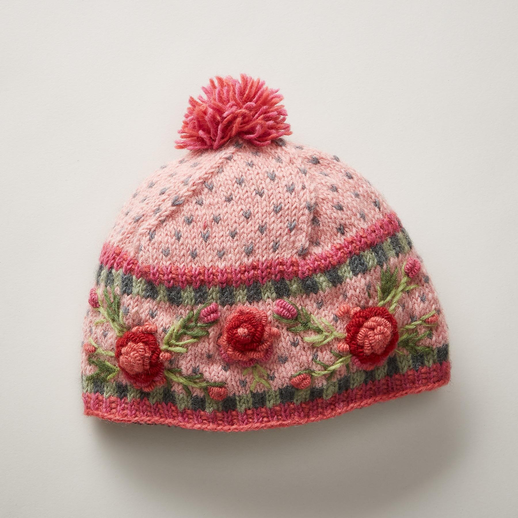 Frosty Blooms Beanie