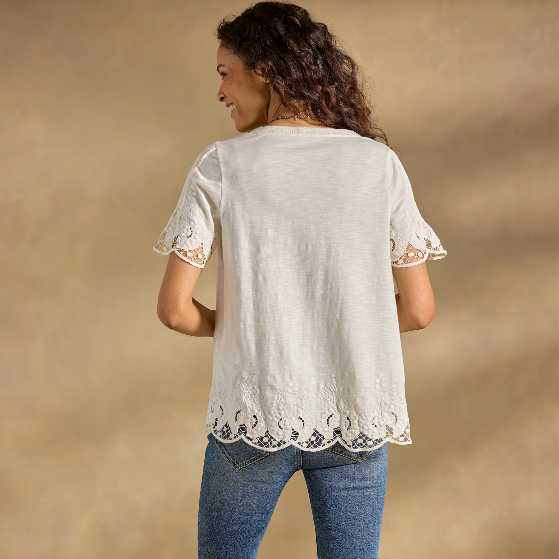 Garland Lace Top, Petite