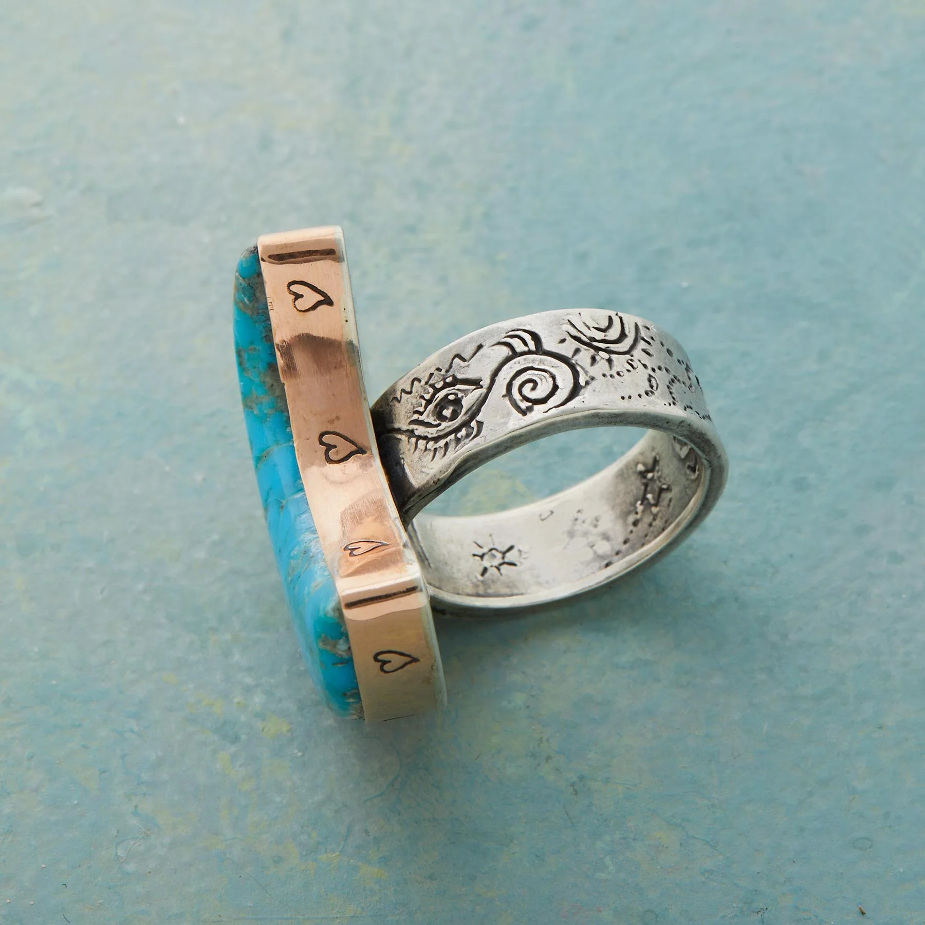 Turquoise Moon Ring