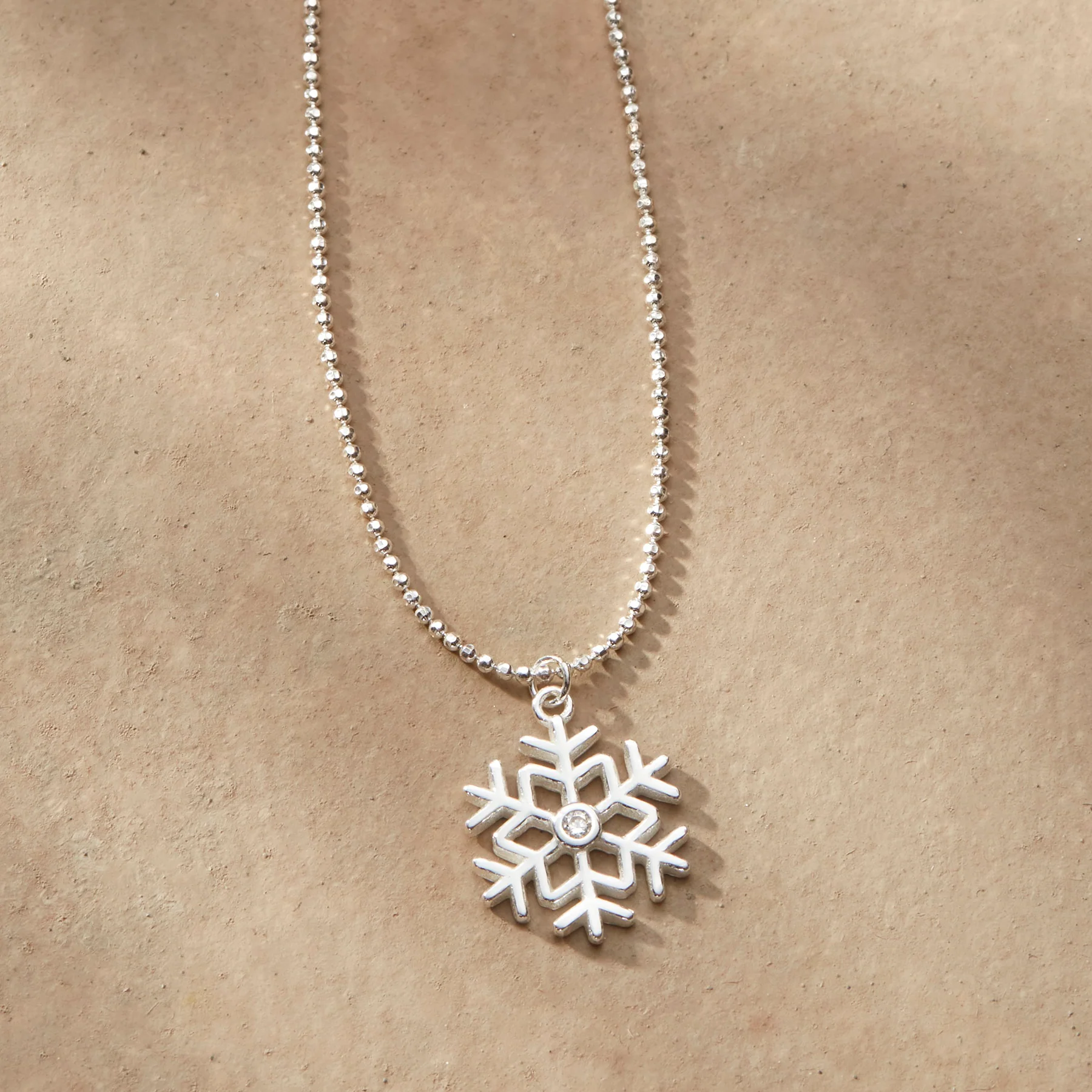 Silver Snowfall Necklace