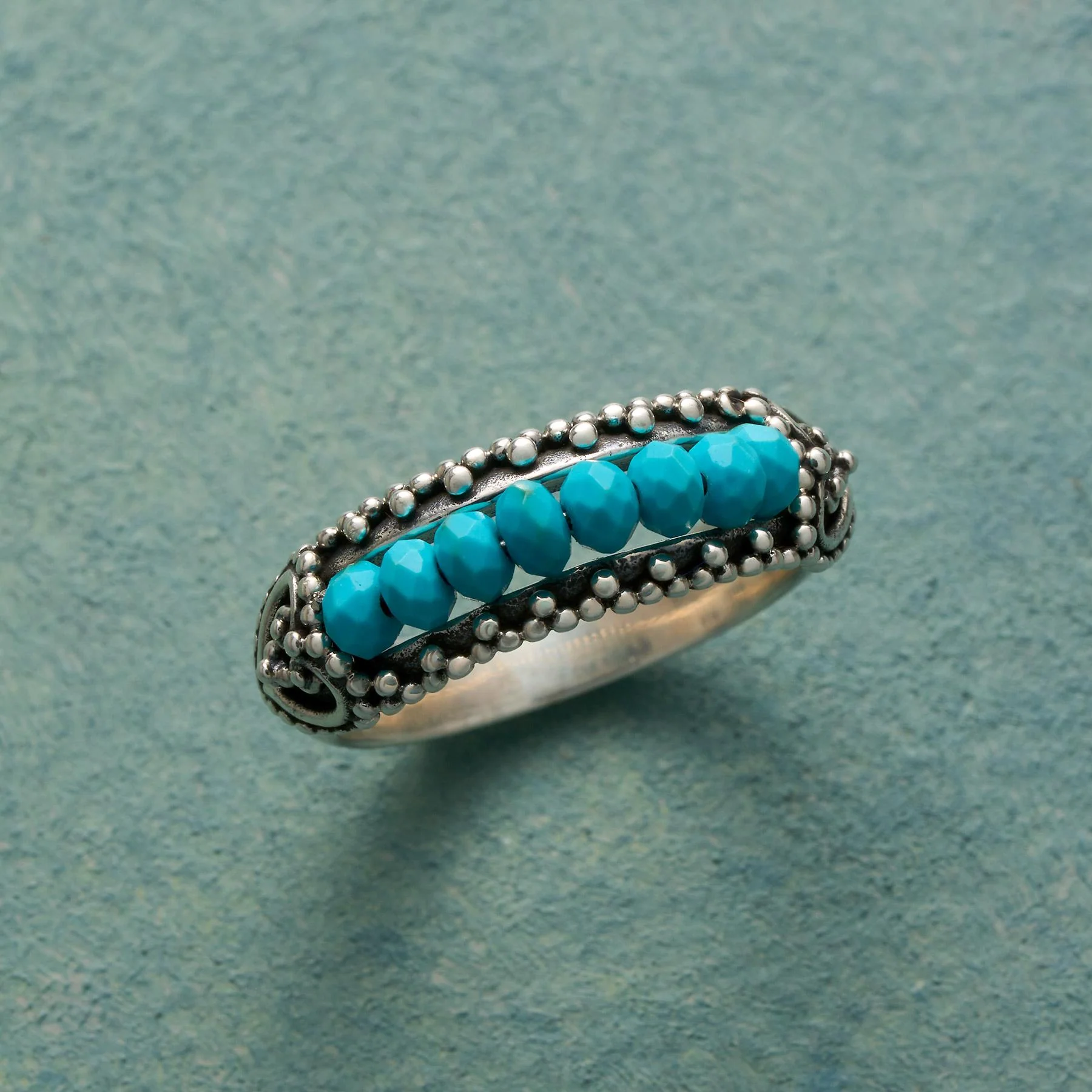Beaded Bridge Ring