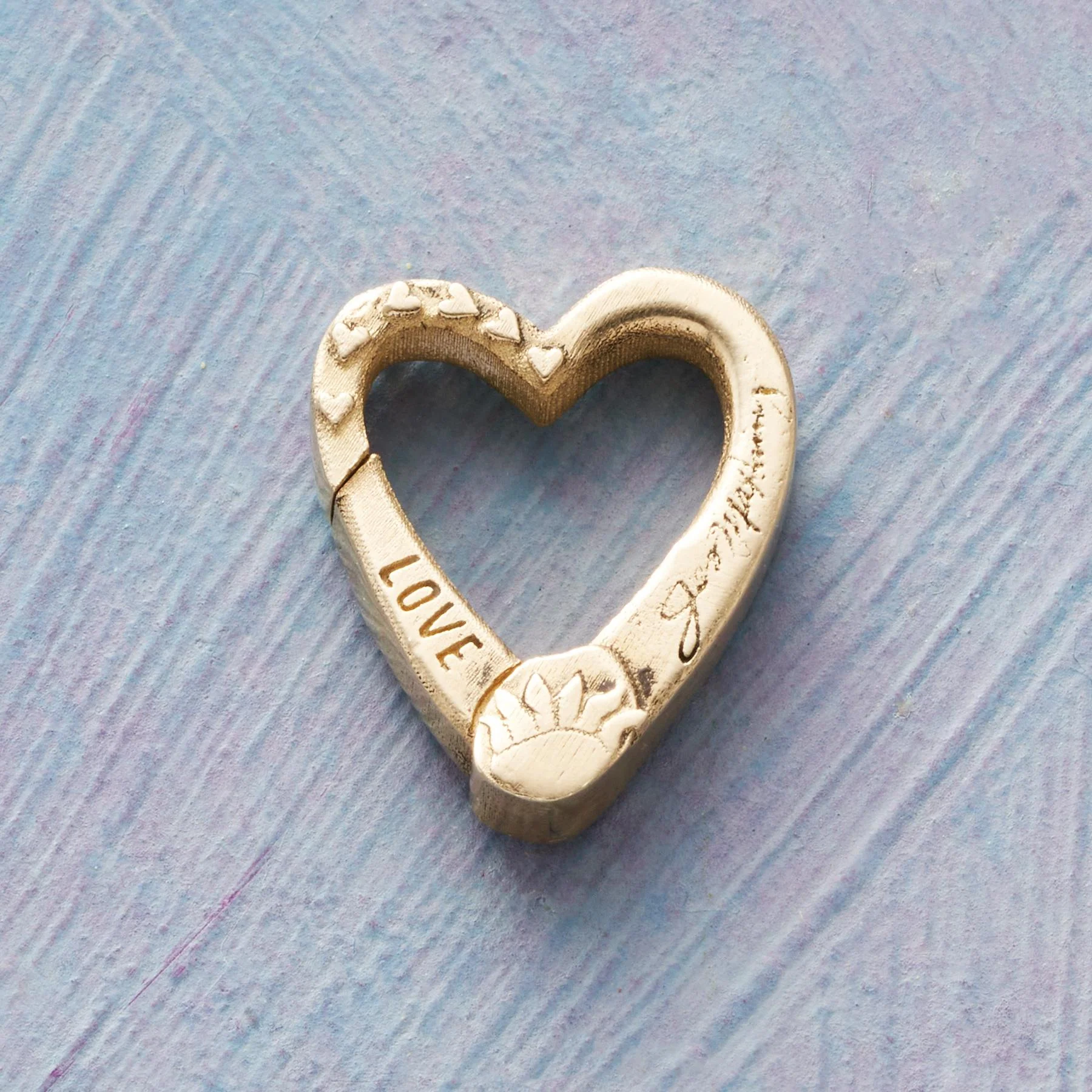 14Kt Gold Heart Charm Keeper