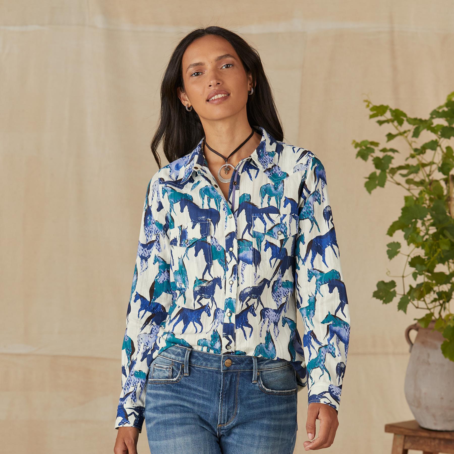 Equestrian Joy Shirt, Petite