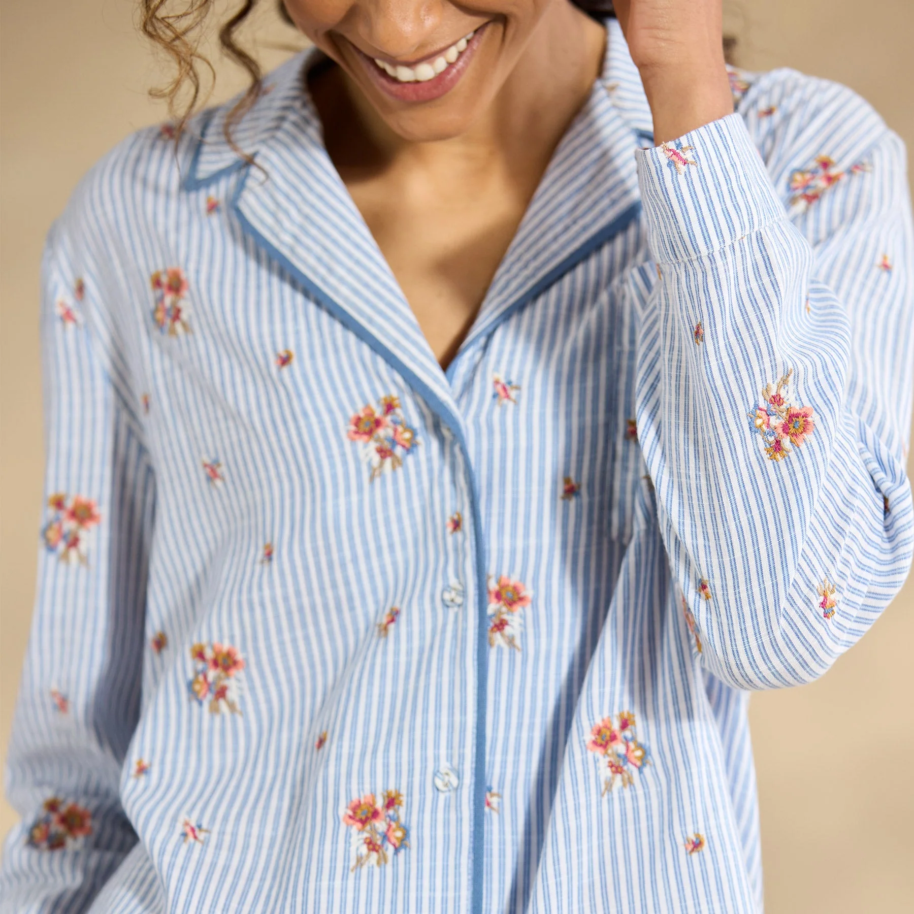 Sweet Dreamer Embroidered Pj Top