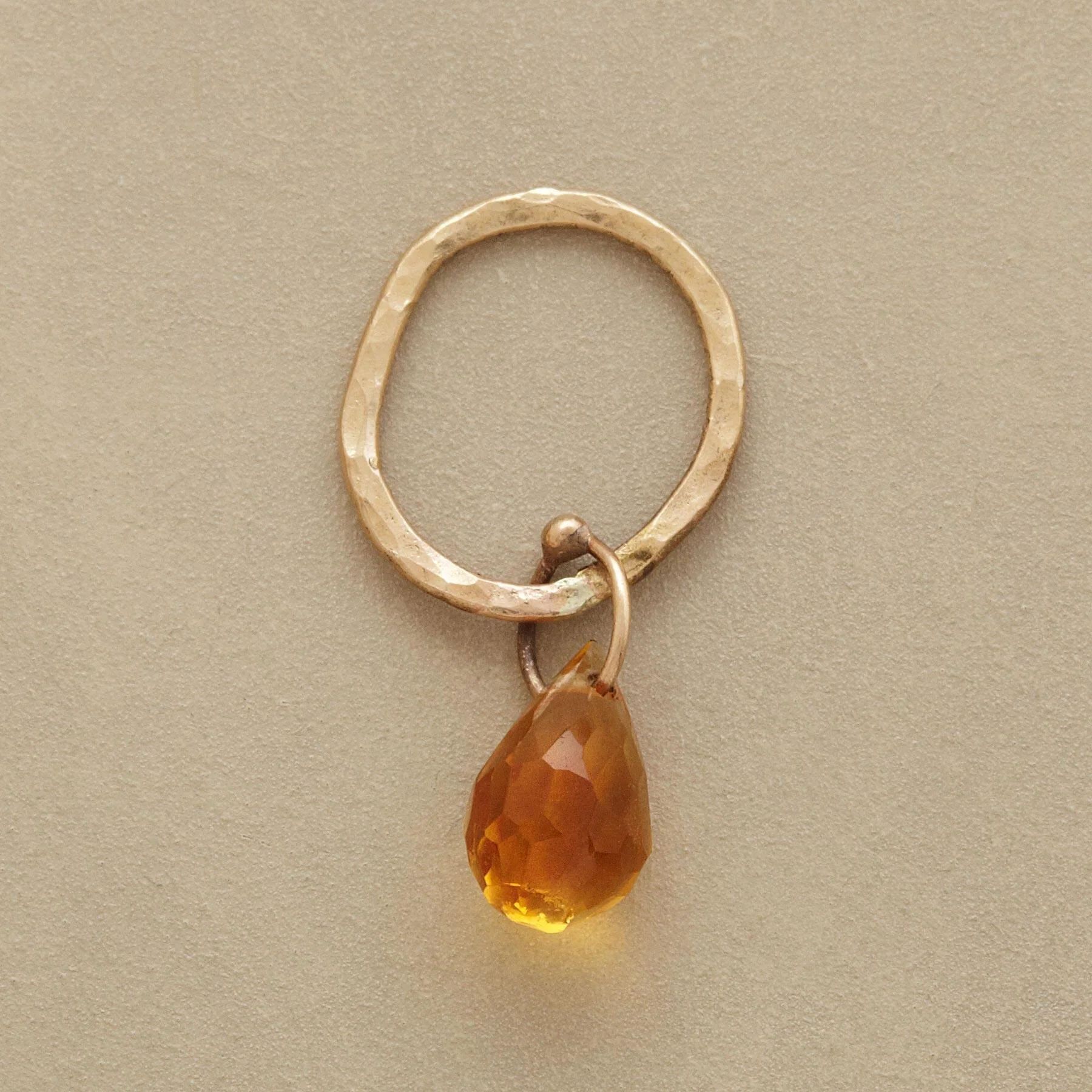 Faceted Birthstone Charms, Gold