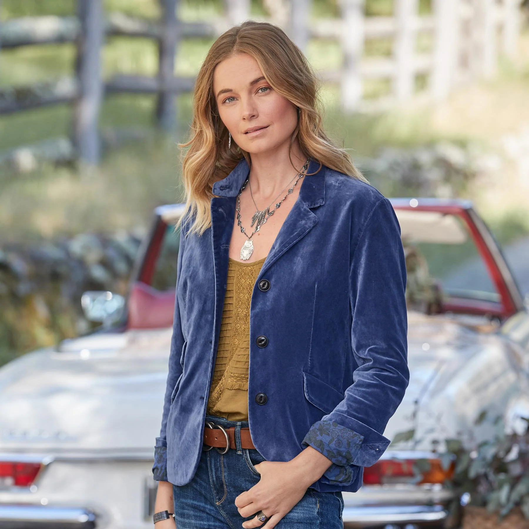 Rivulet Velvet Blazer, Petite