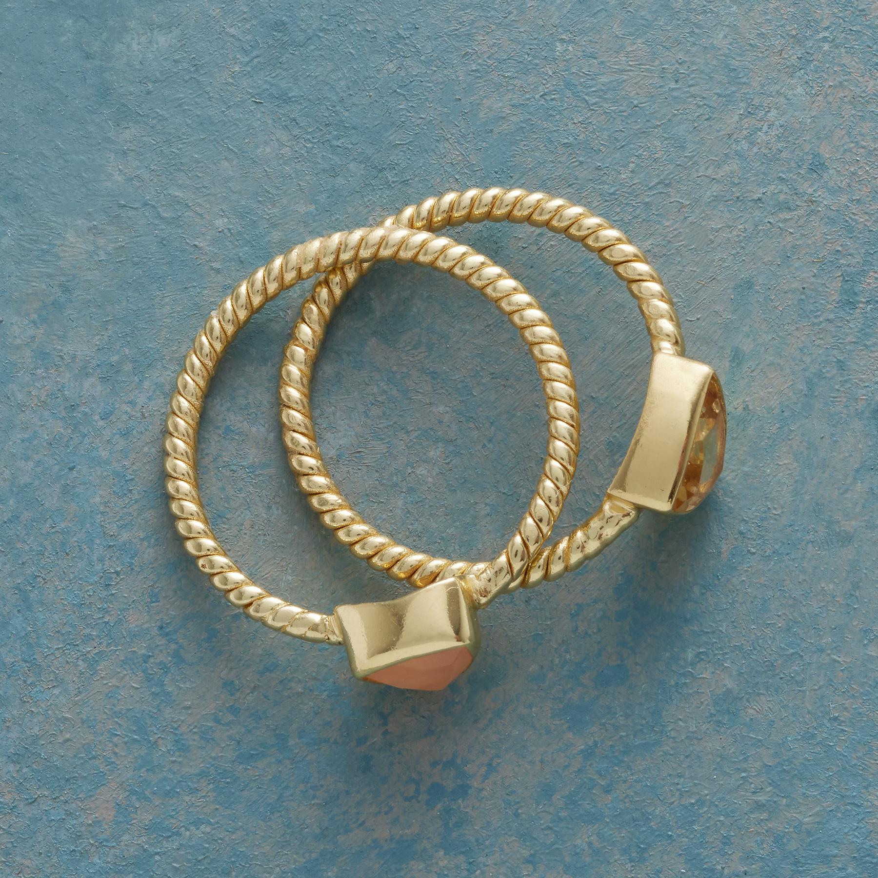 Sunlight Moonlight Ring Set