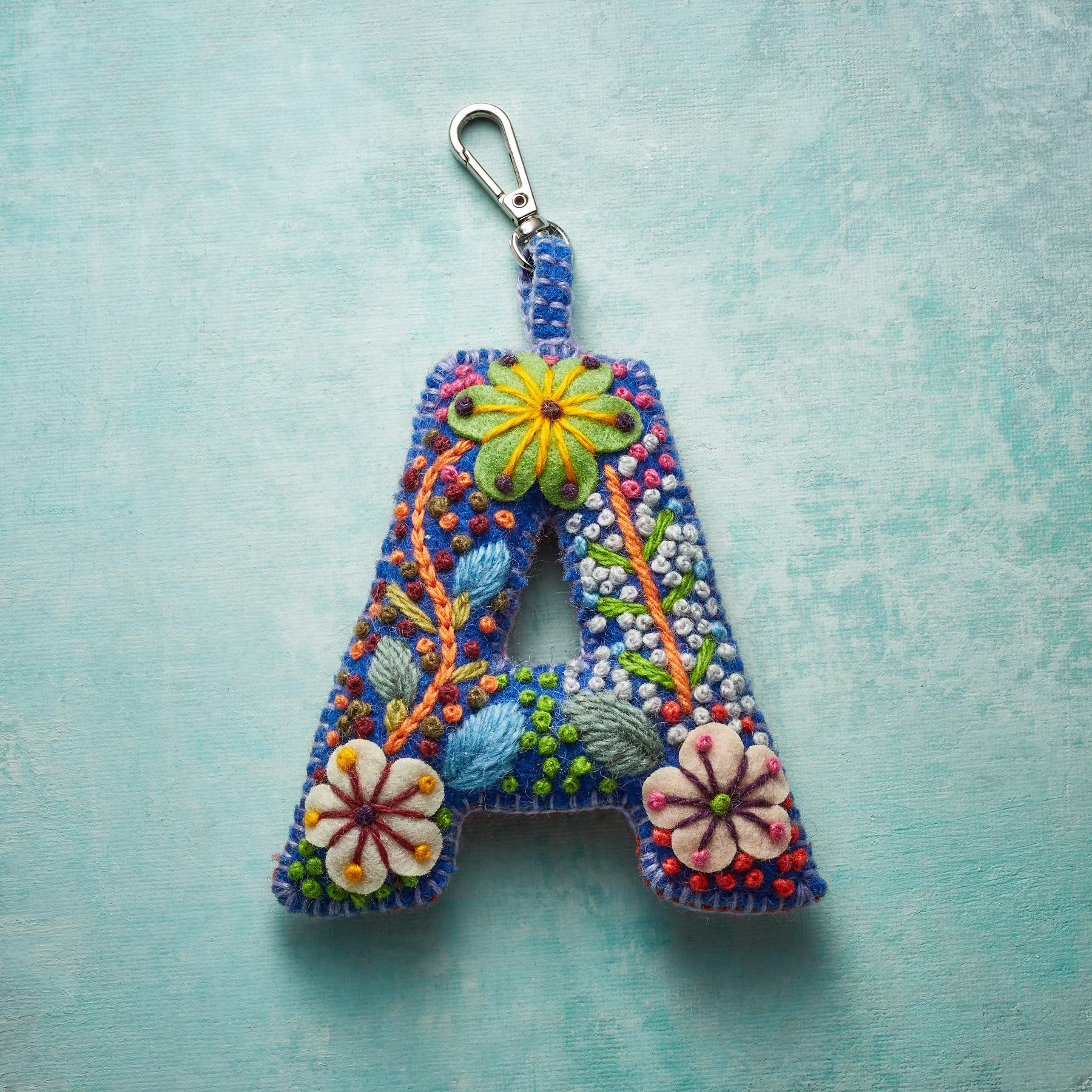 Fleur De Felt Initial Clip