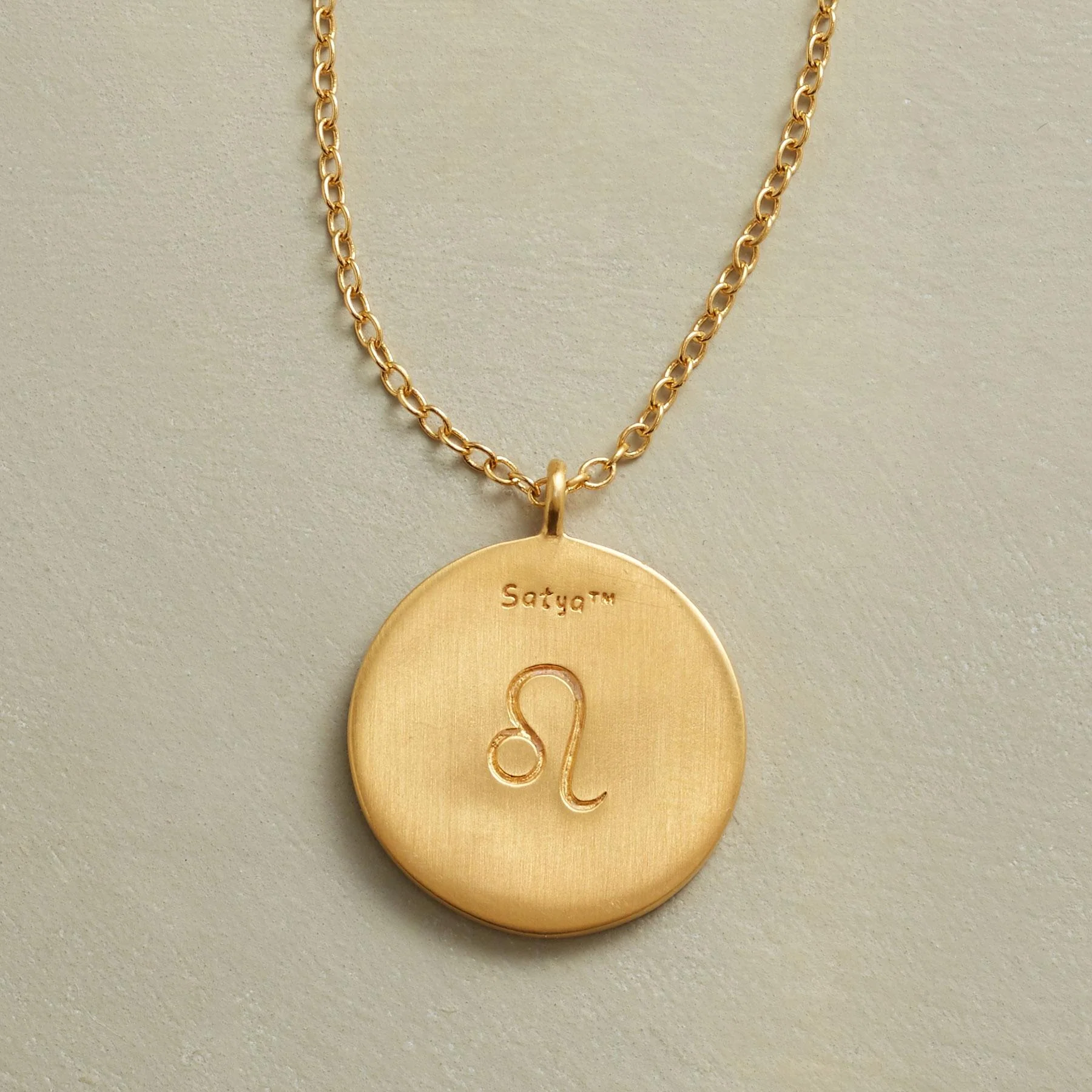 Gold Plate Zodiac Constellation Necklace