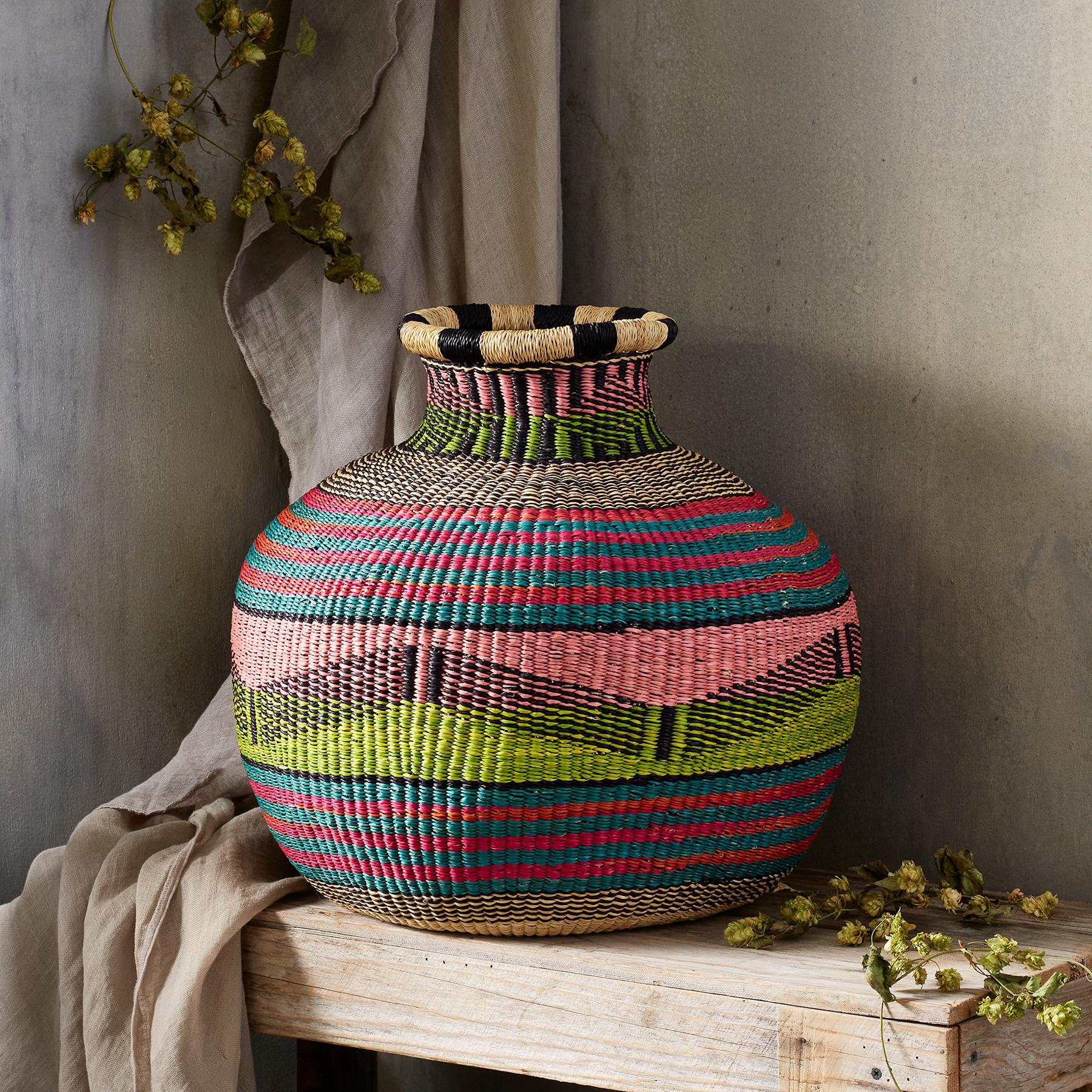 Akwete One-Of-A-Kind Cape Basket