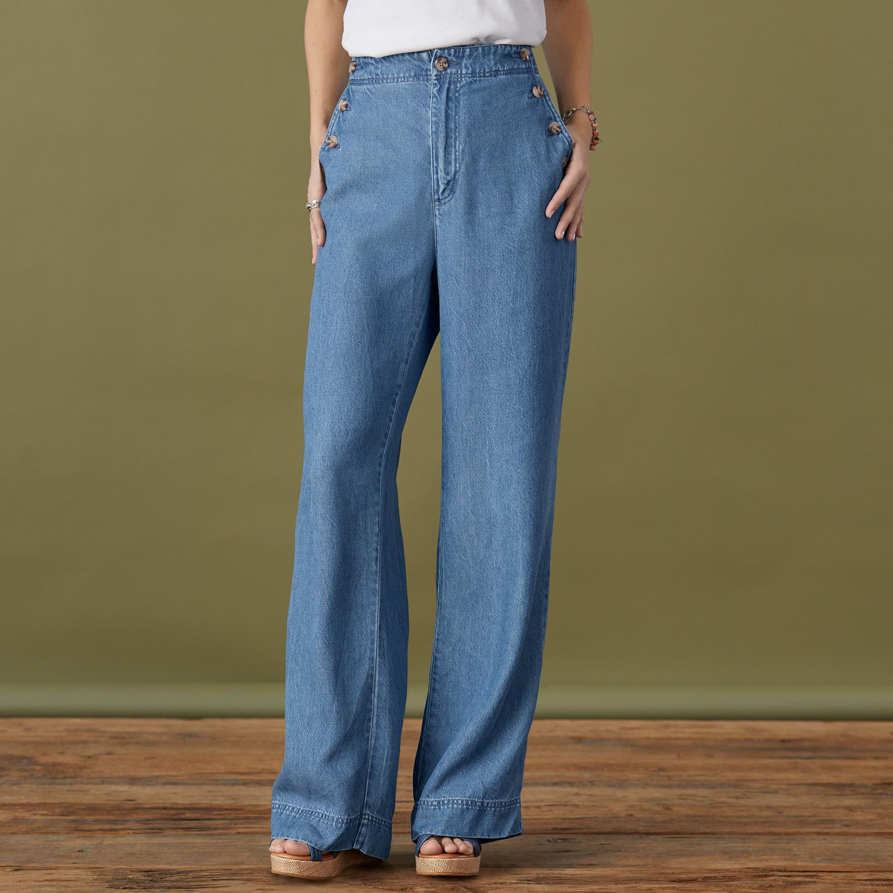 Oaklee Denim Pants, Petite
