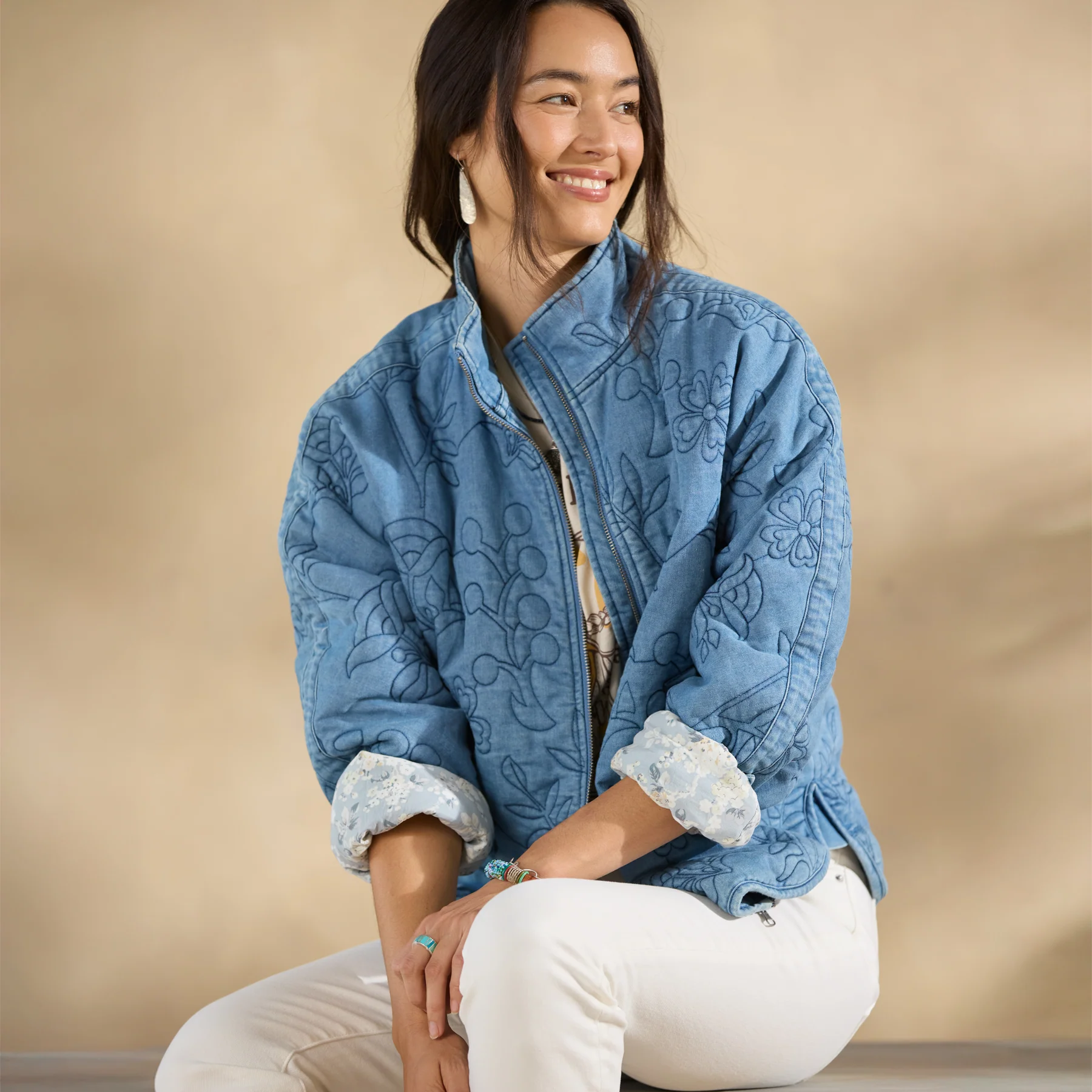Nova Quilted Denim Jacket