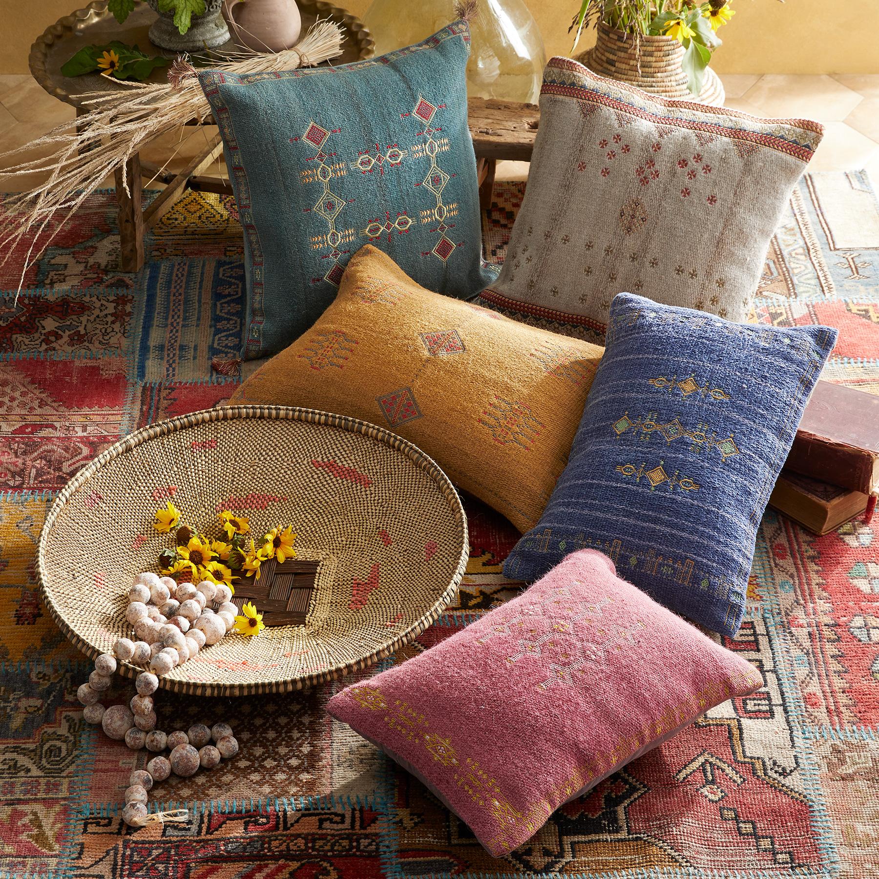 Sunset Ridge Navy Pillow