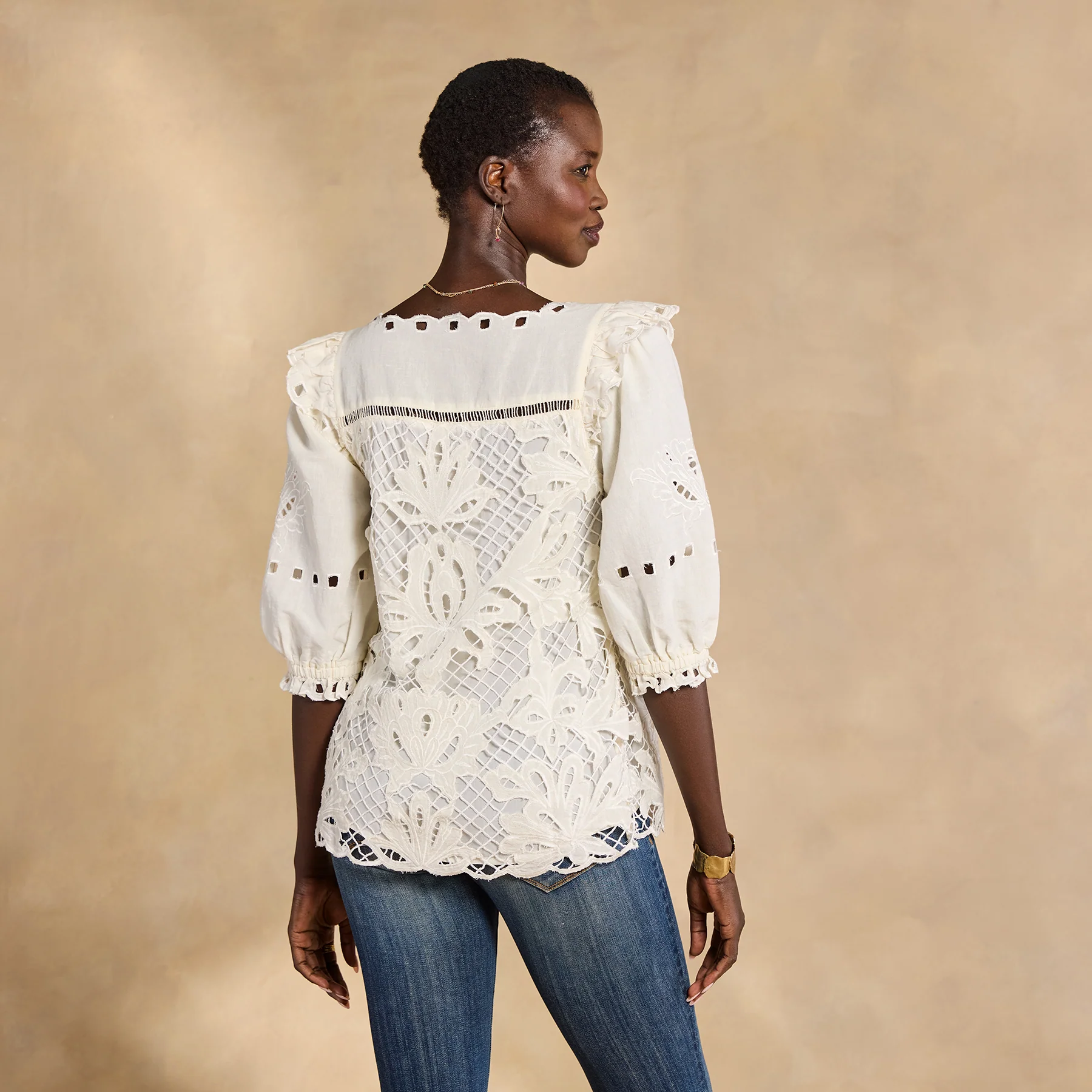 Altai Gatherings Eyelet Top