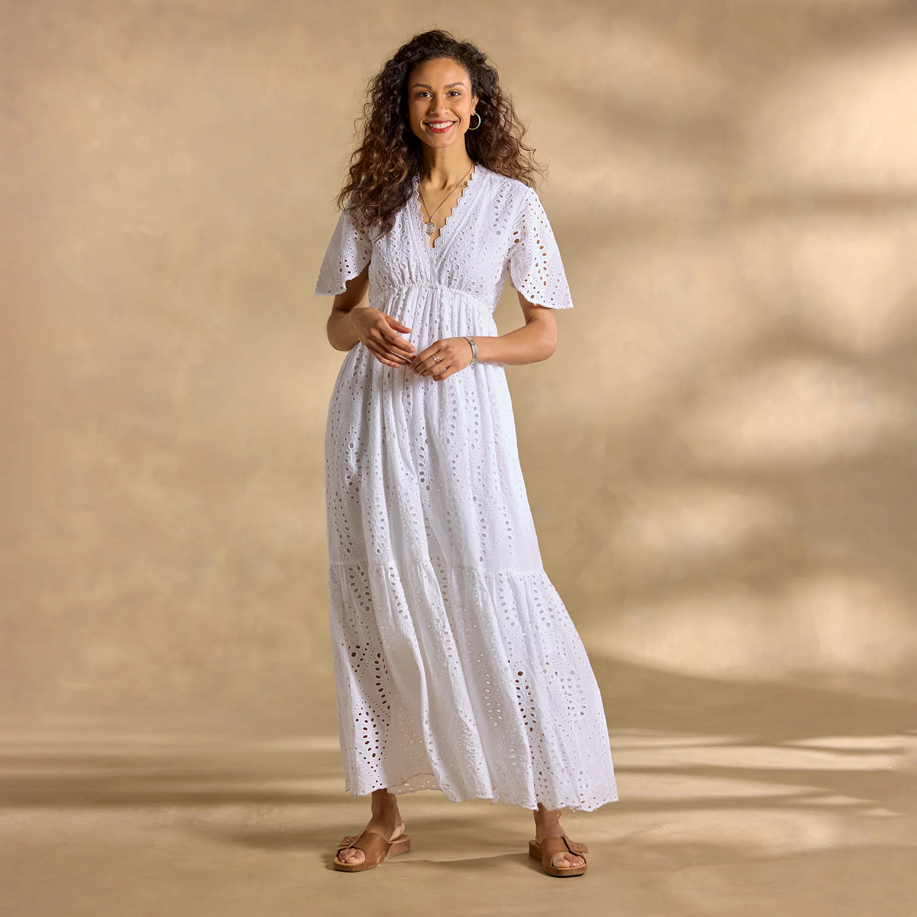 Juno Eyelet Dress, Petite