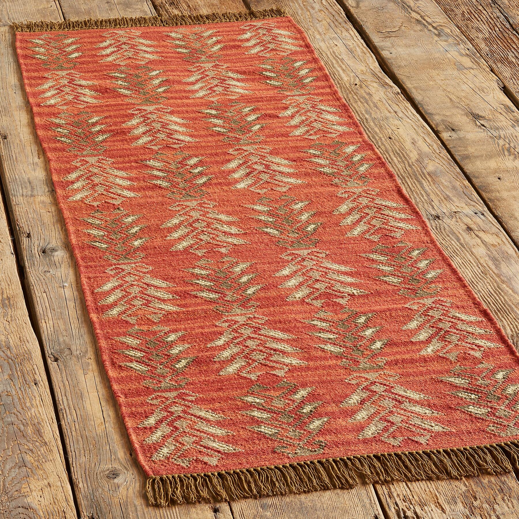 Tall Trees Dhurrie Rug