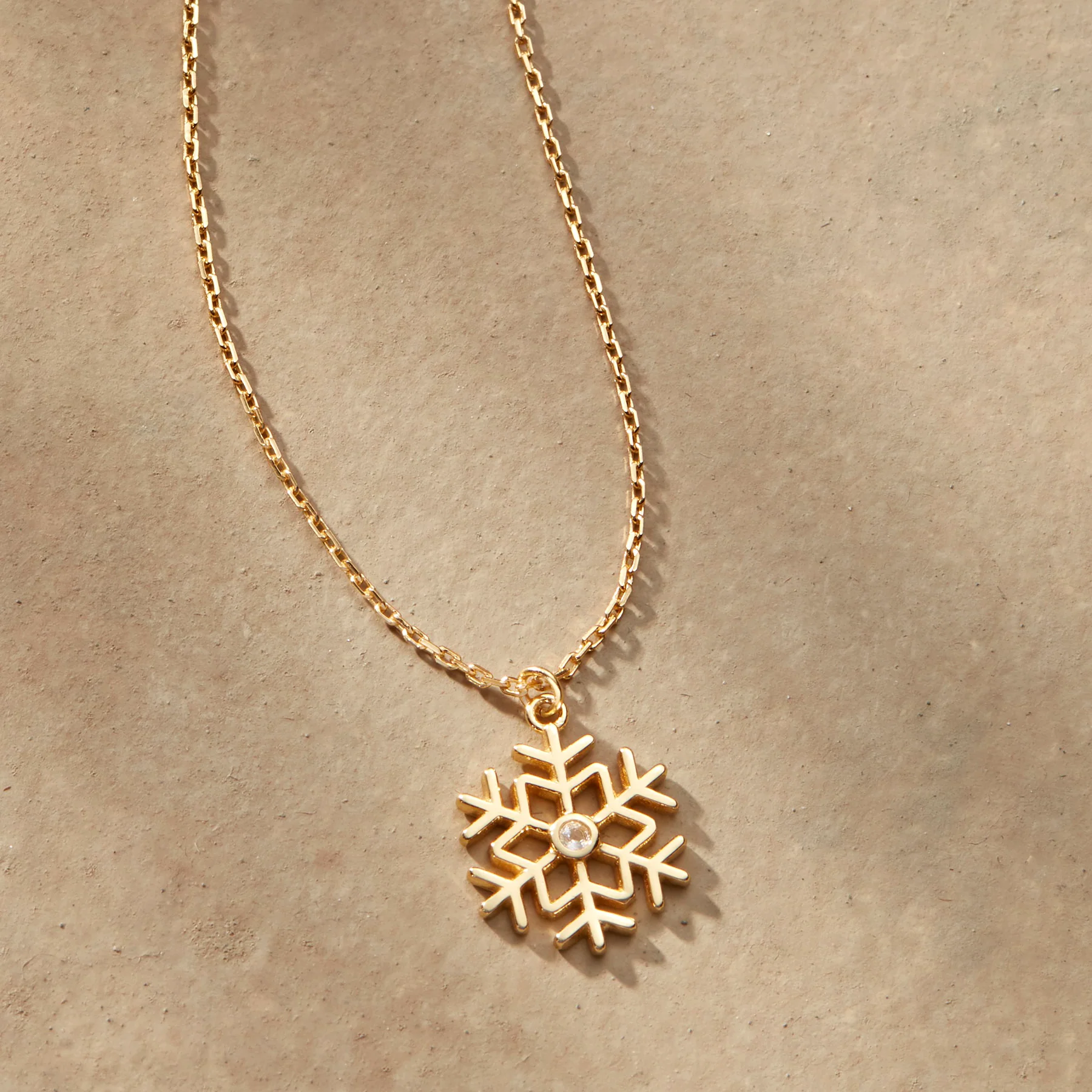 Gold Snowfall Necklace