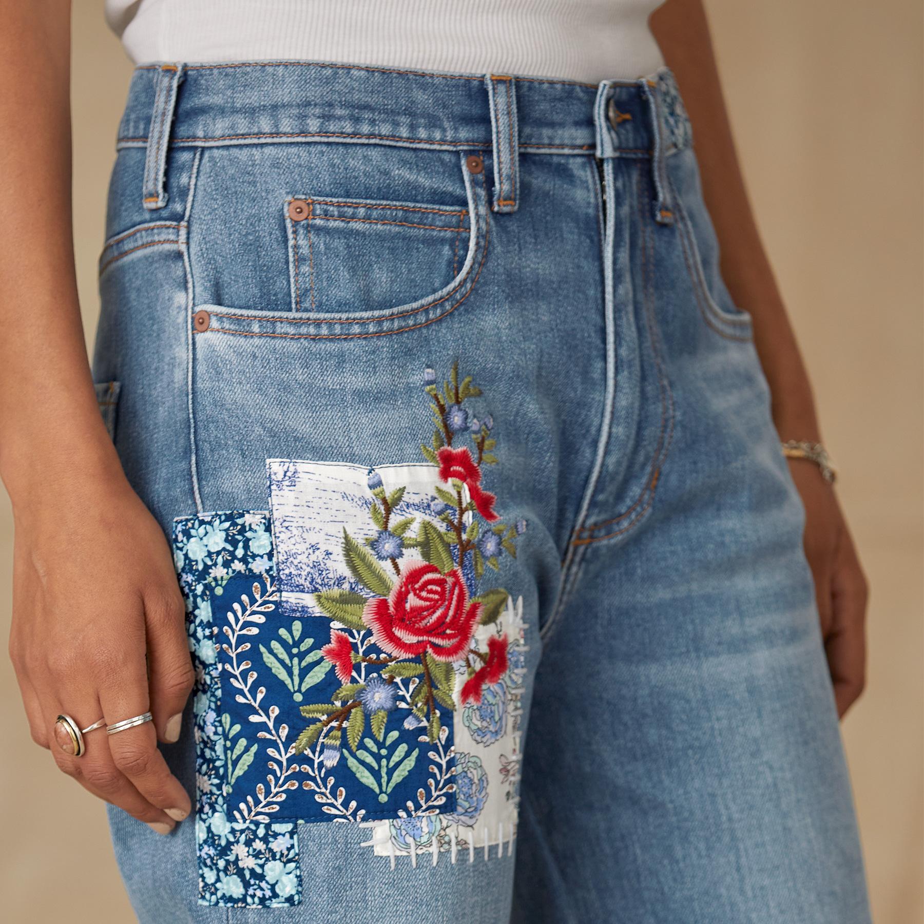 Elise Patchwork Jeans