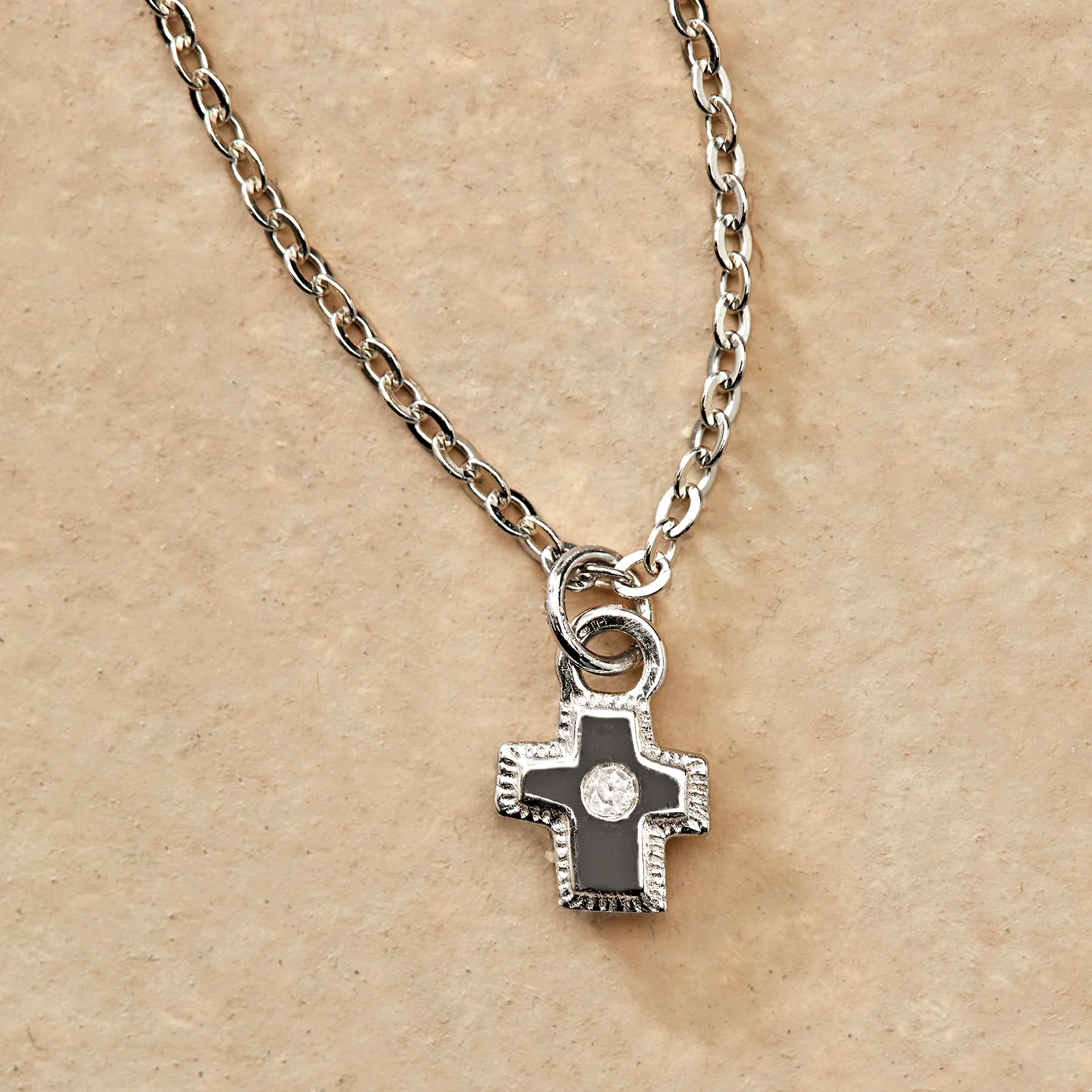 Silver Bright Faith Necklace