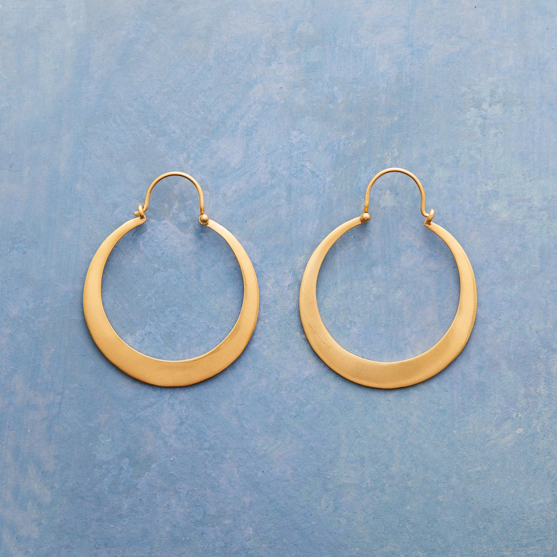 Golden Bowl Hoop Earrings