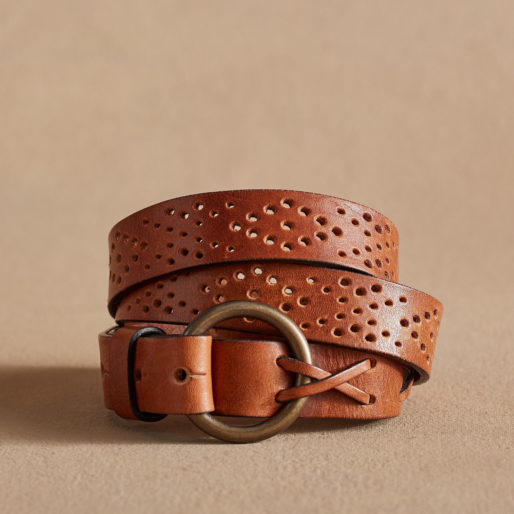 Rhylee Slim Perforated Belt