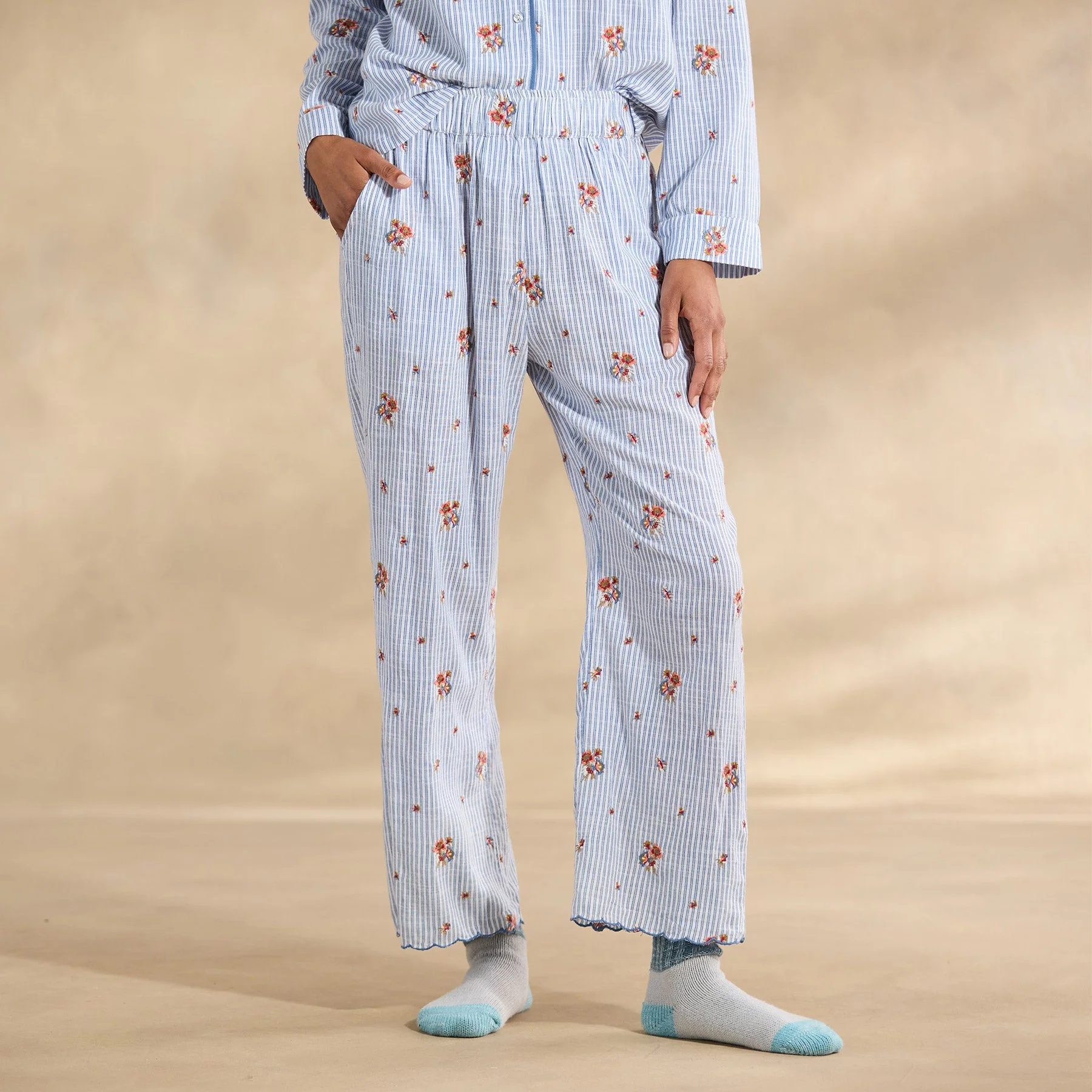 Sweet Dreamer Embroidered Pj Bottoms