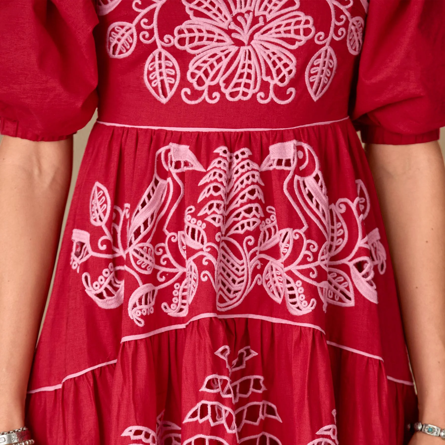 Palm Tree Richelieu Dress