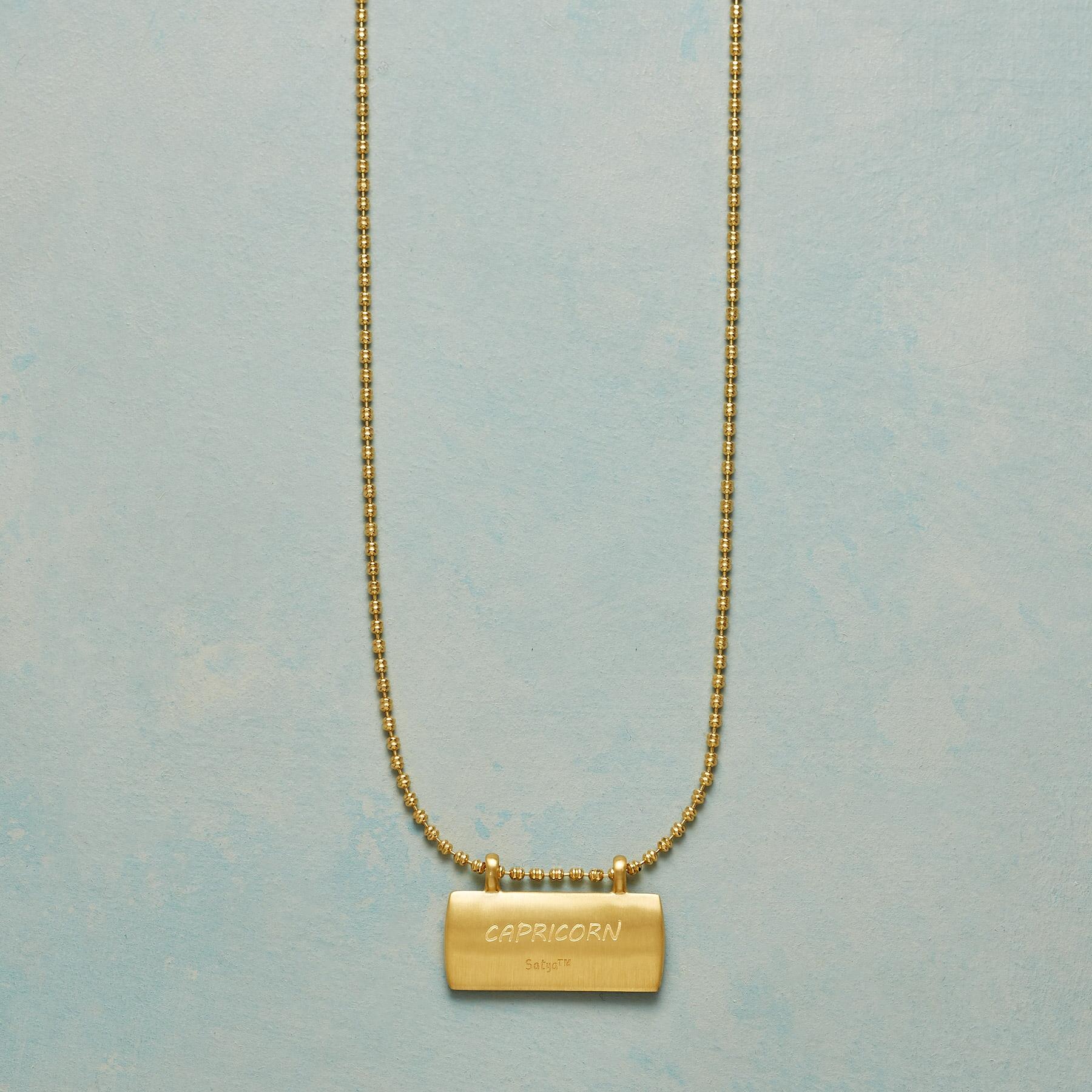 Gold Plate Astrological Pendant Necklace