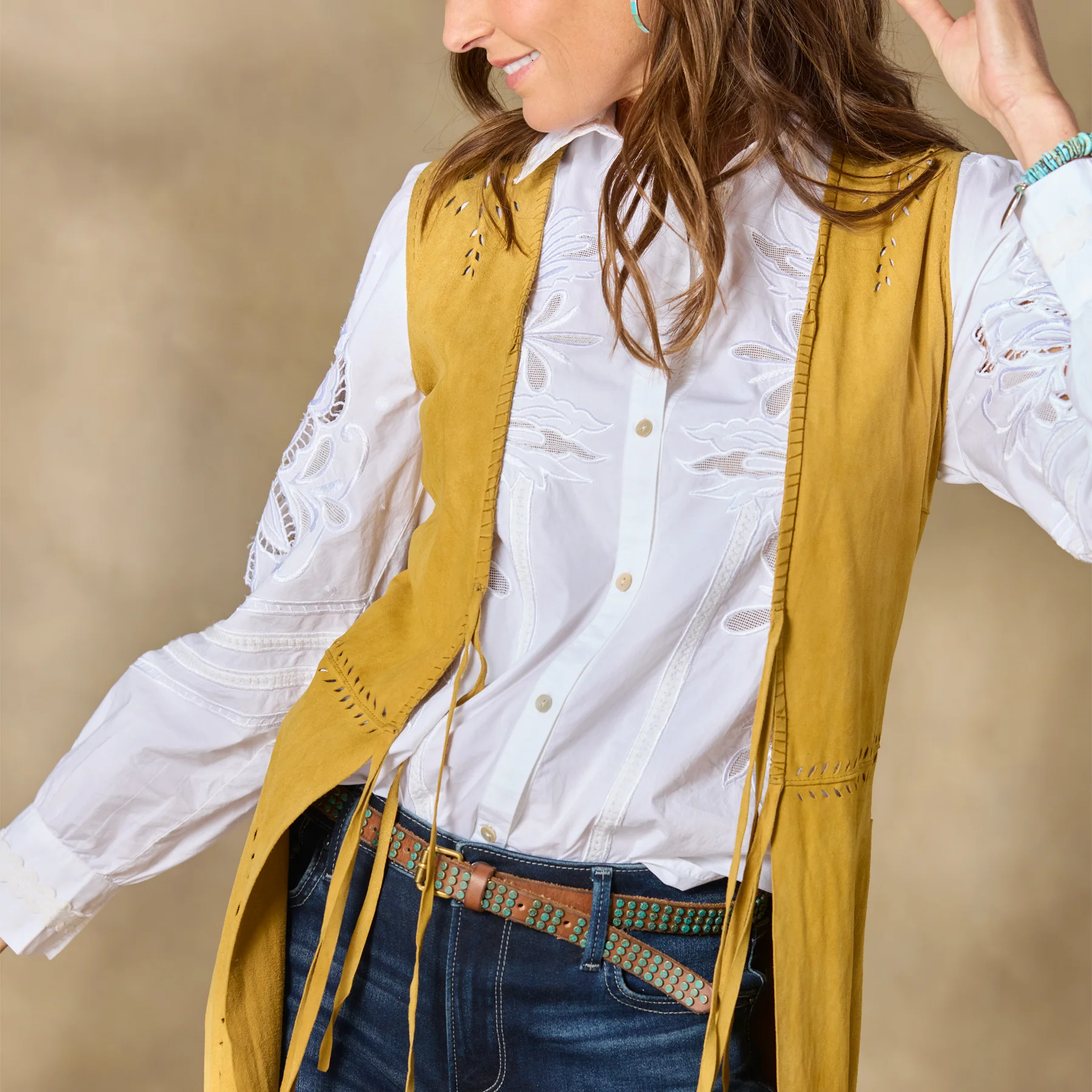 Flannery Fringe Vest