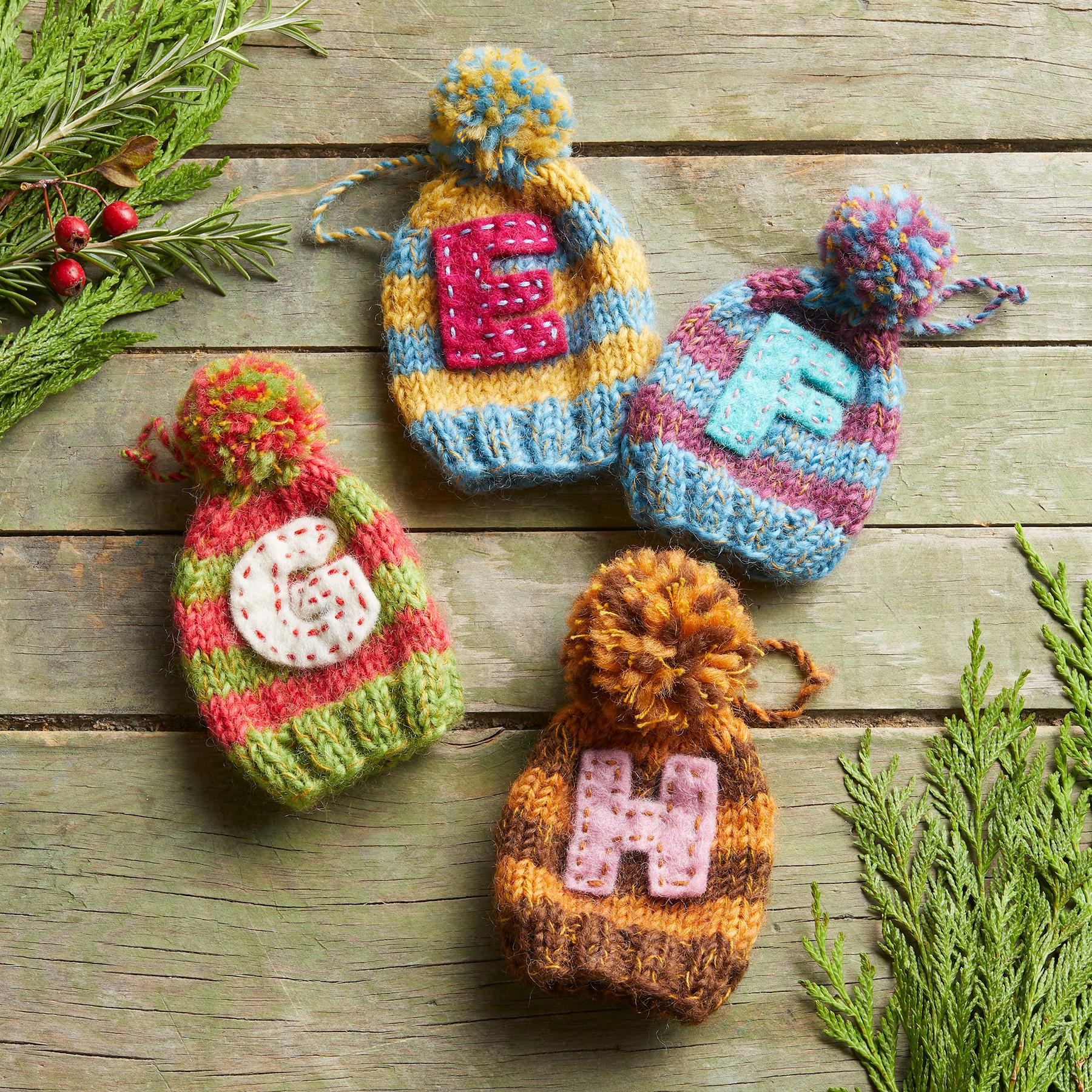 Pom Pom Letter Hat Ornament