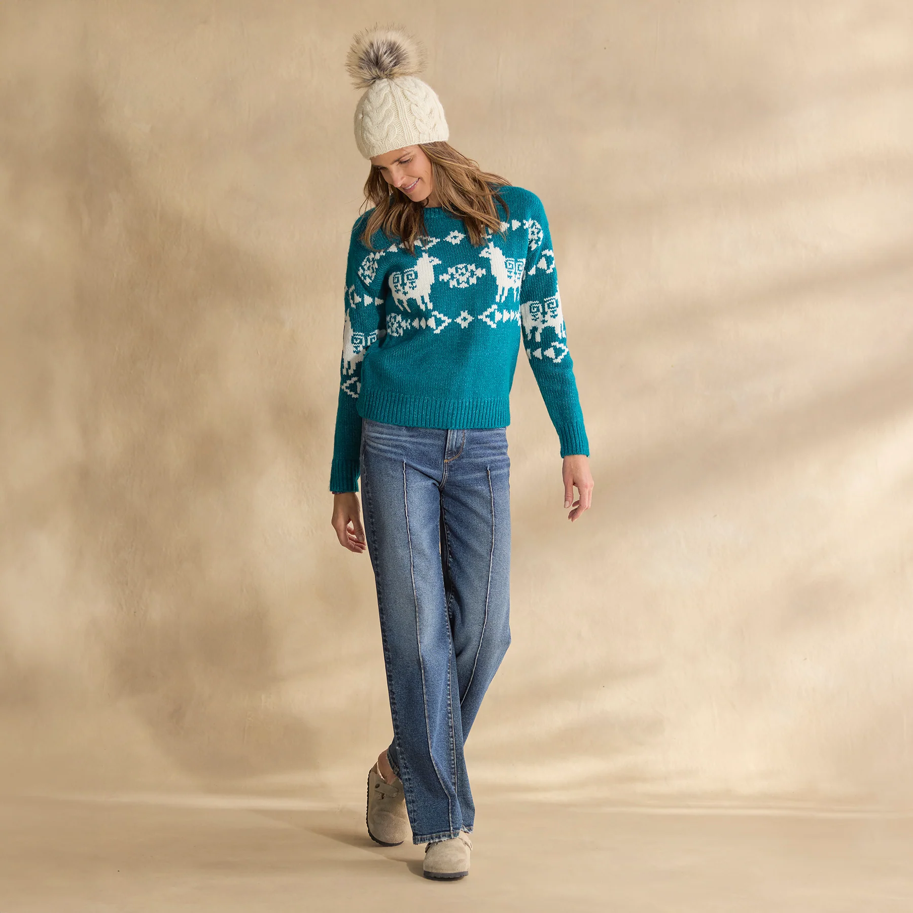 Spirited Llama Sweater