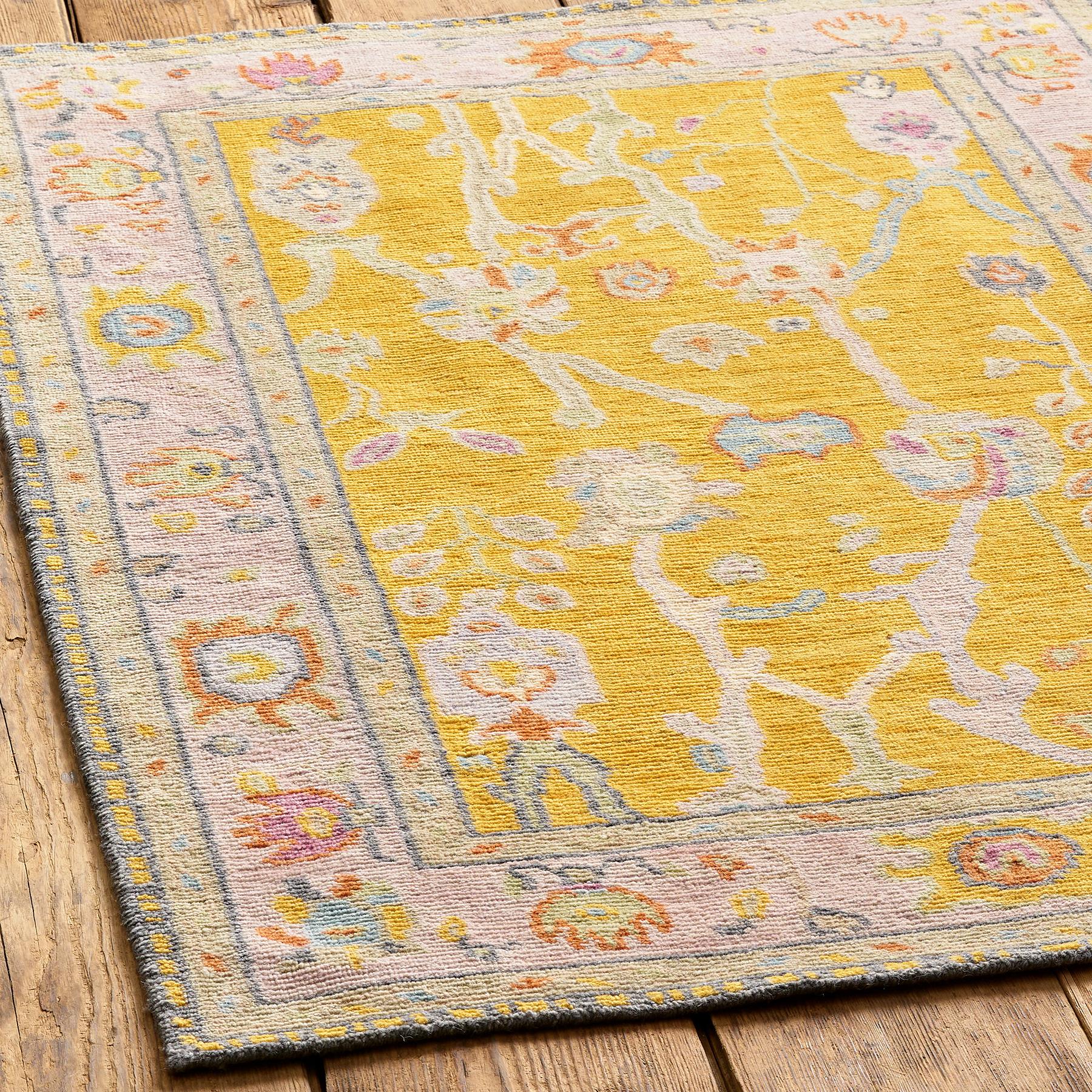 Gulbahar Oushak Hand-knotted Rug