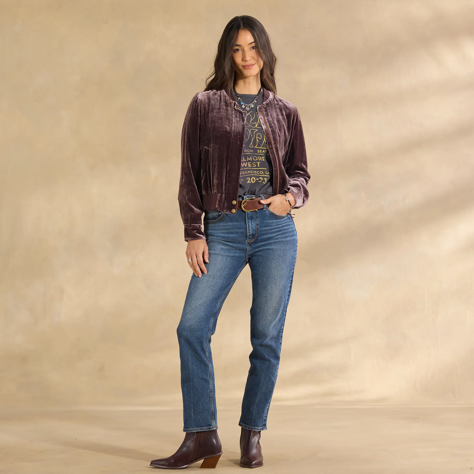 Carina Velvet Bomber