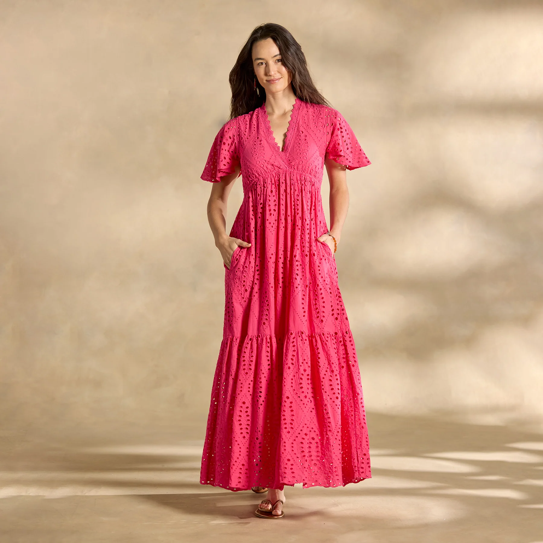 Juno Eyelet Dress, Petite