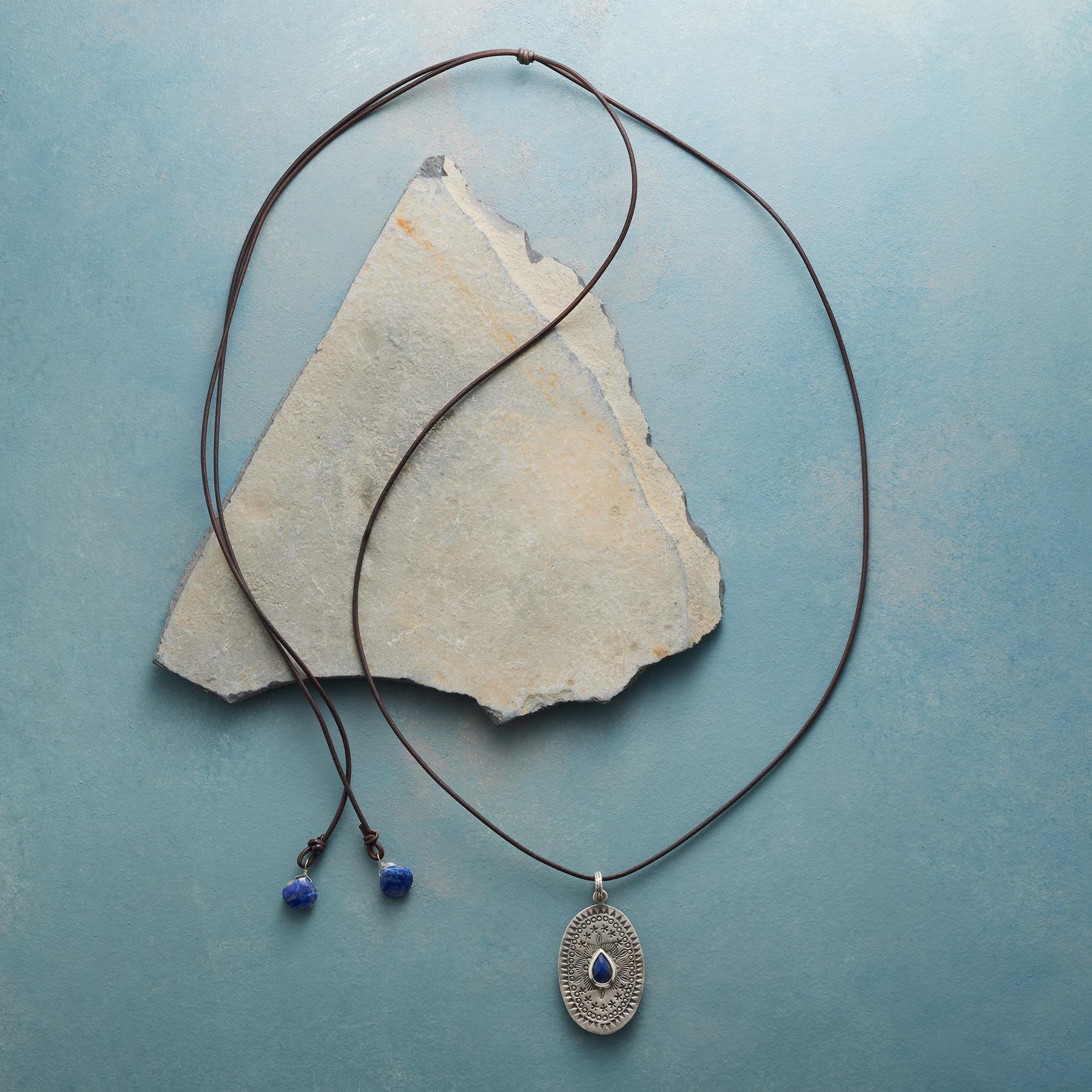Lapis Medallion Necklace