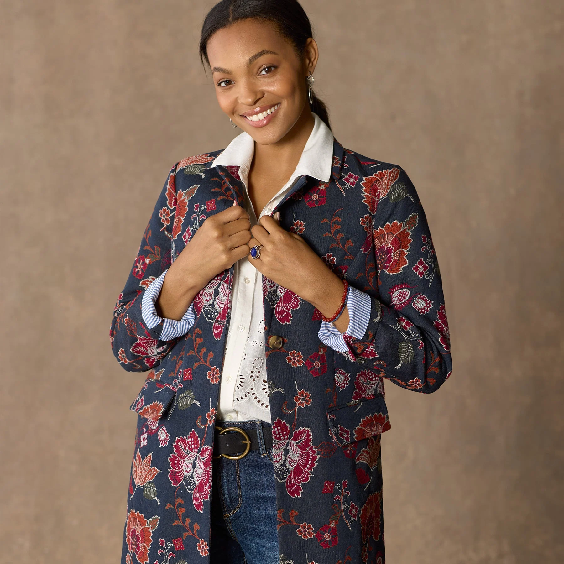 Estelle Floral Topper, Petite