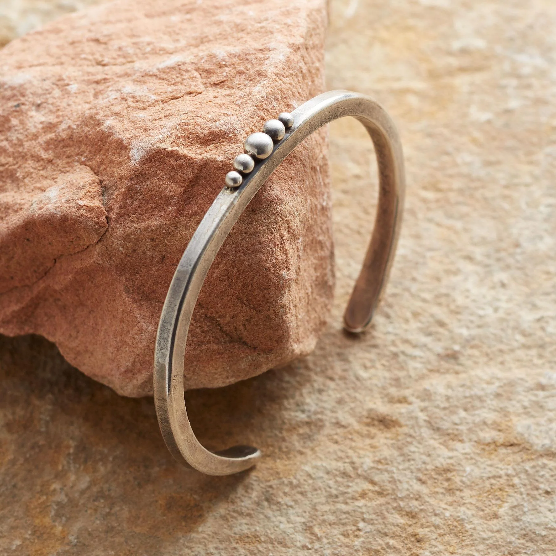 Bead Ball Sterling Cuff