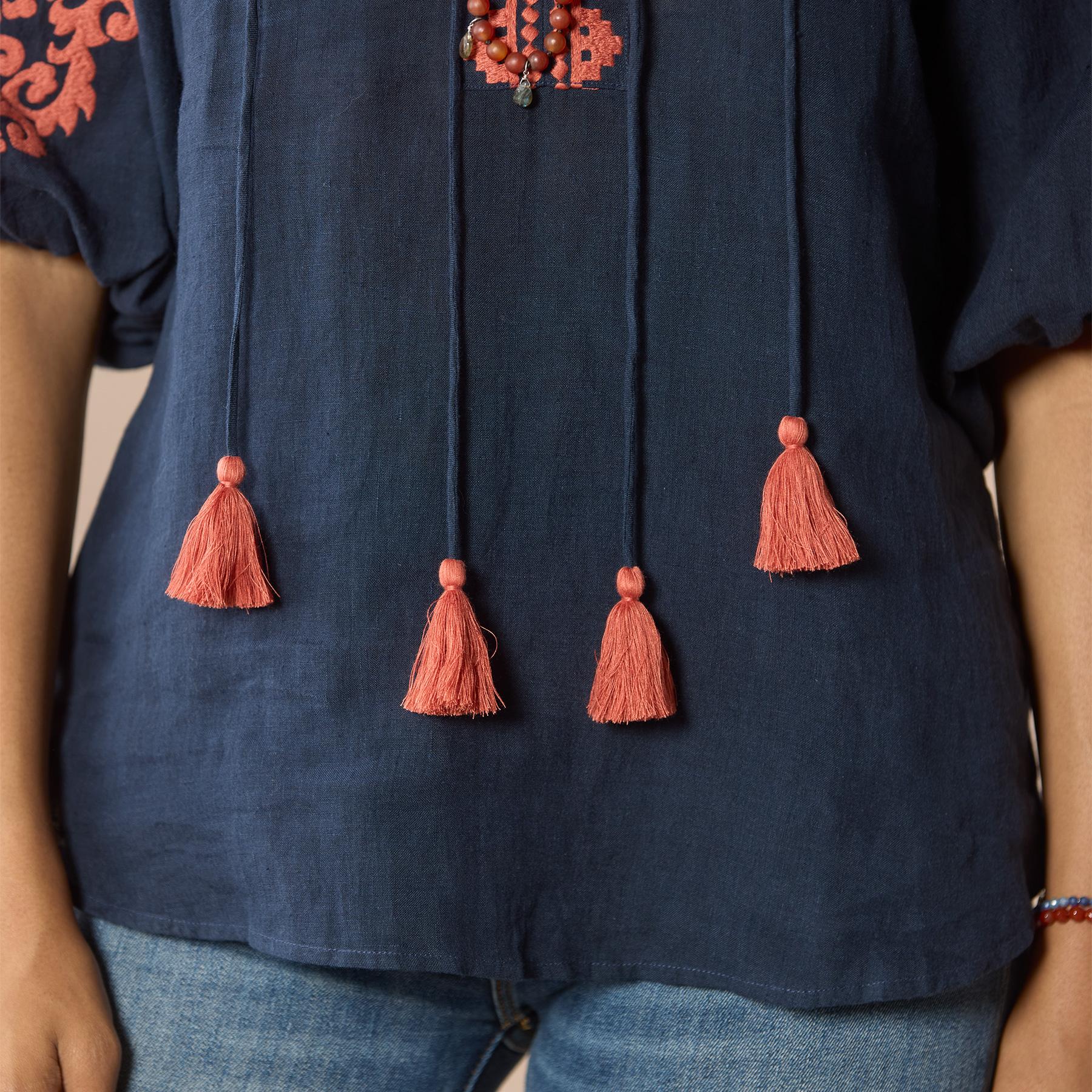Tahiti Embroidered Top