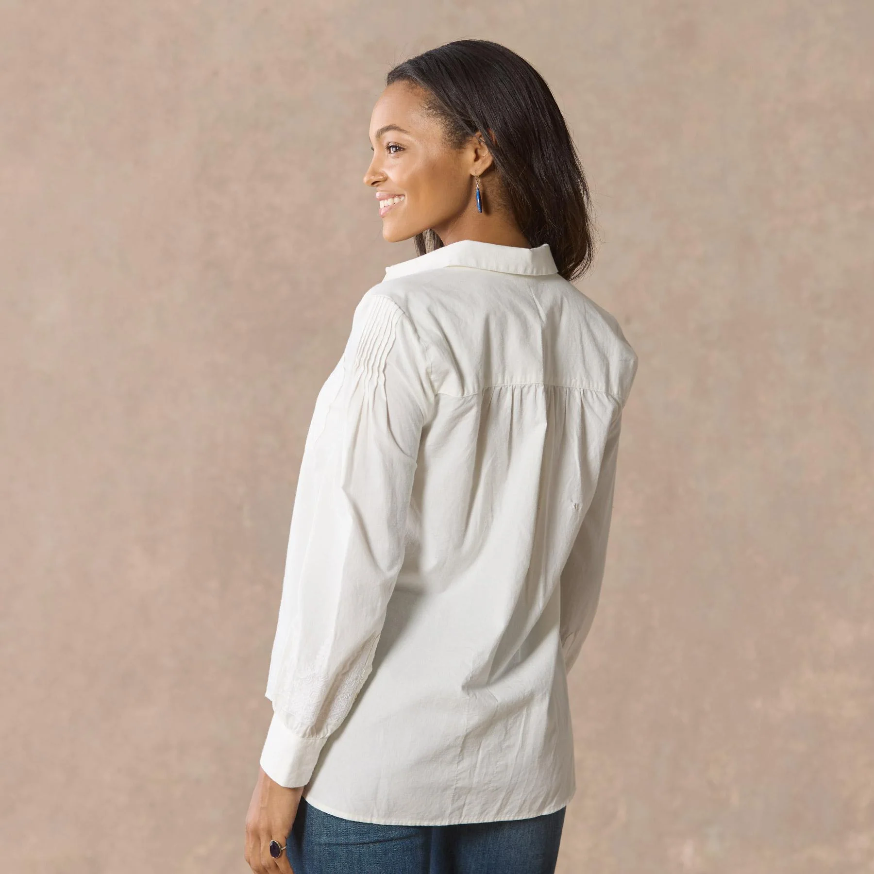 Karla Embroidered Shirt, Petite