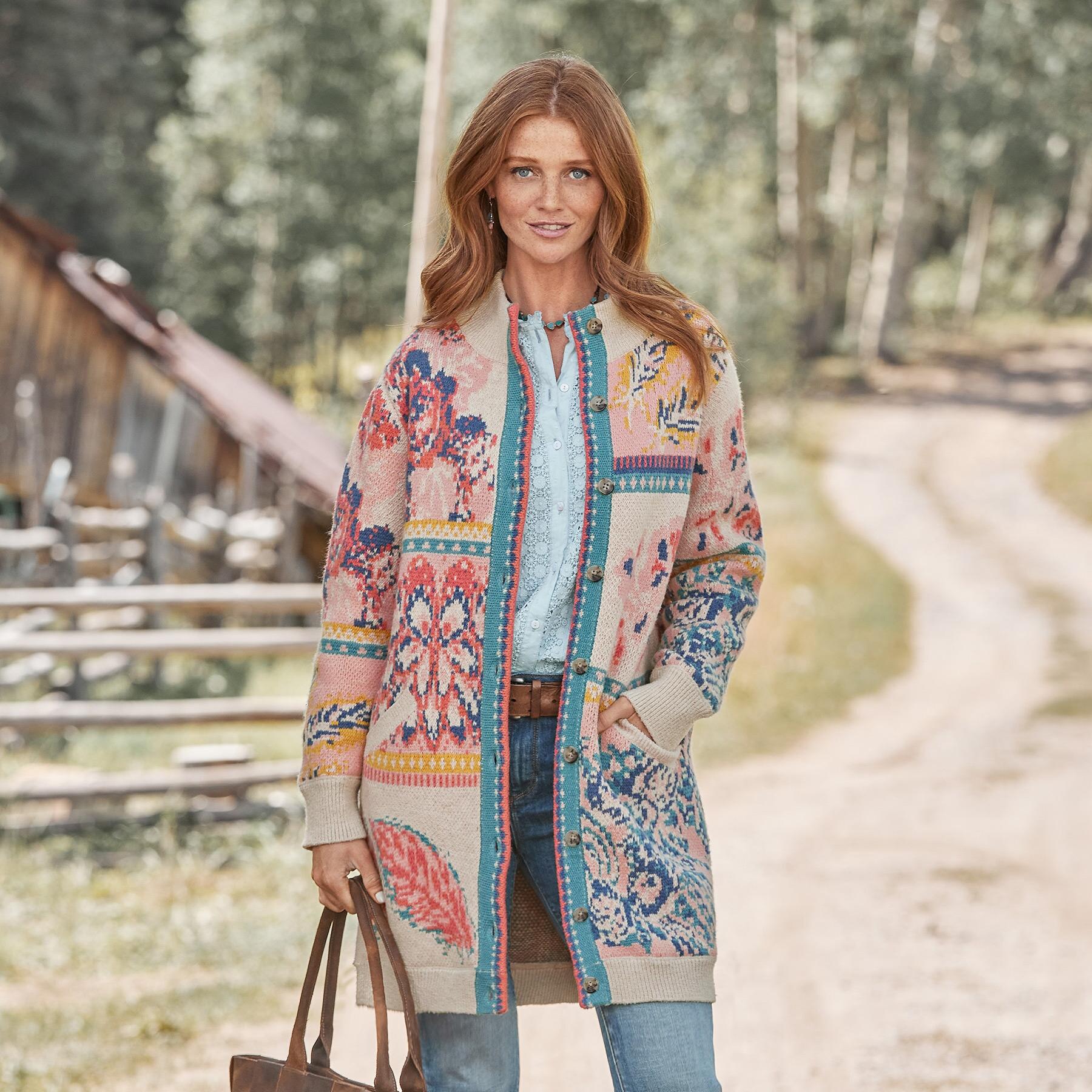 Zenni Patchwork Cardigan