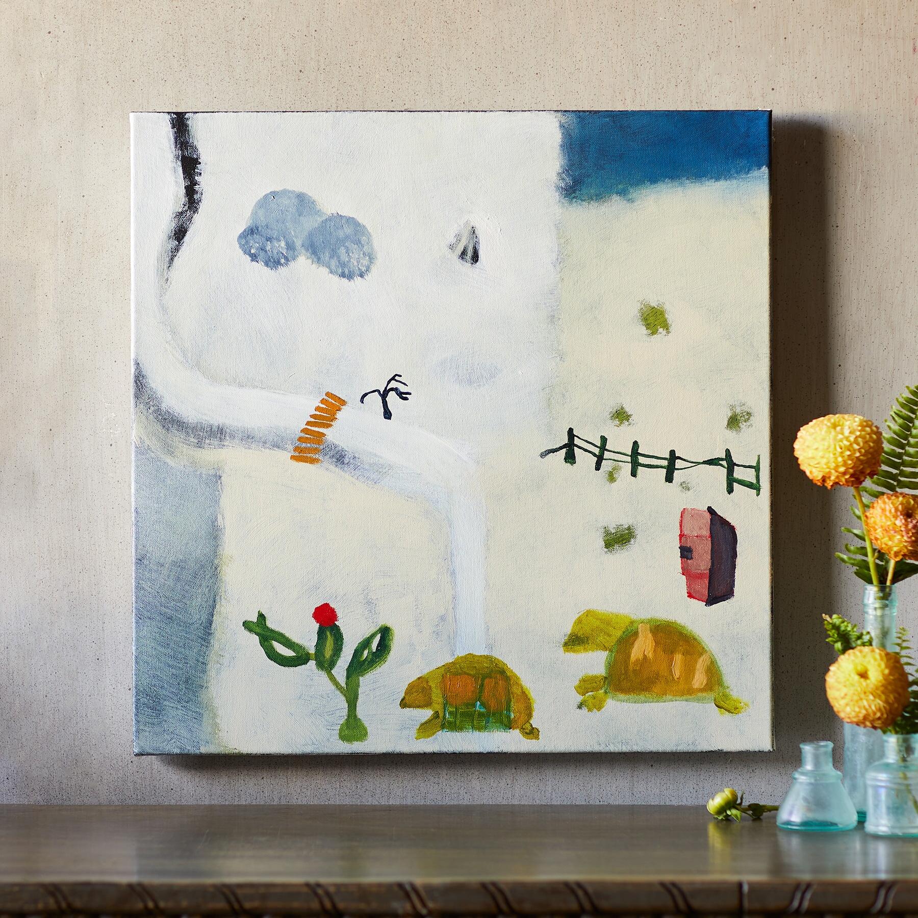 Turtles Crossing Road Painting