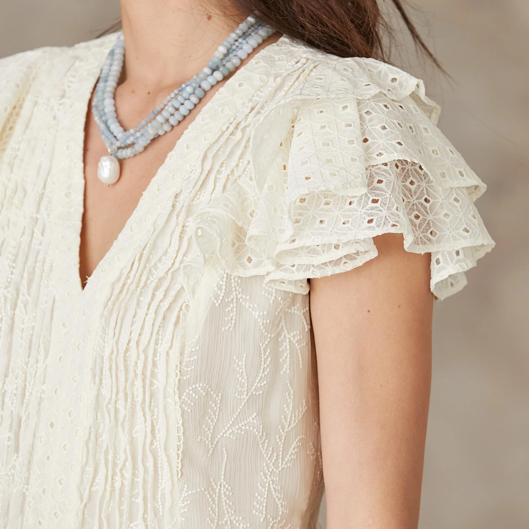 Lille Flutter Top, Petite