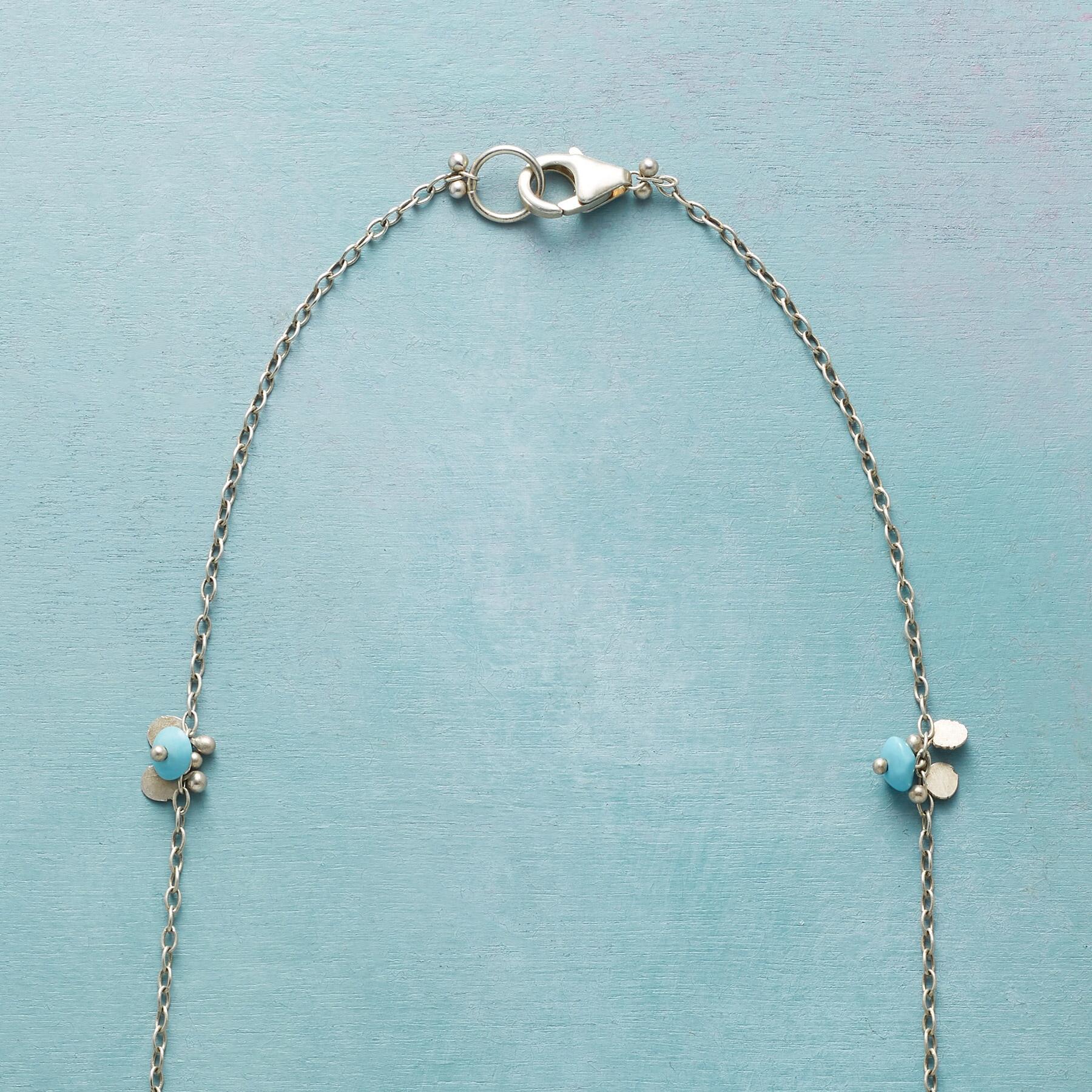 Turquoise Paillette Necklace