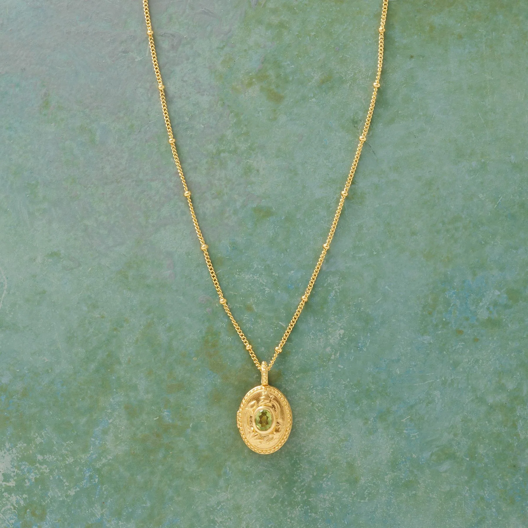 Gold Vermeil Birthstone Locket