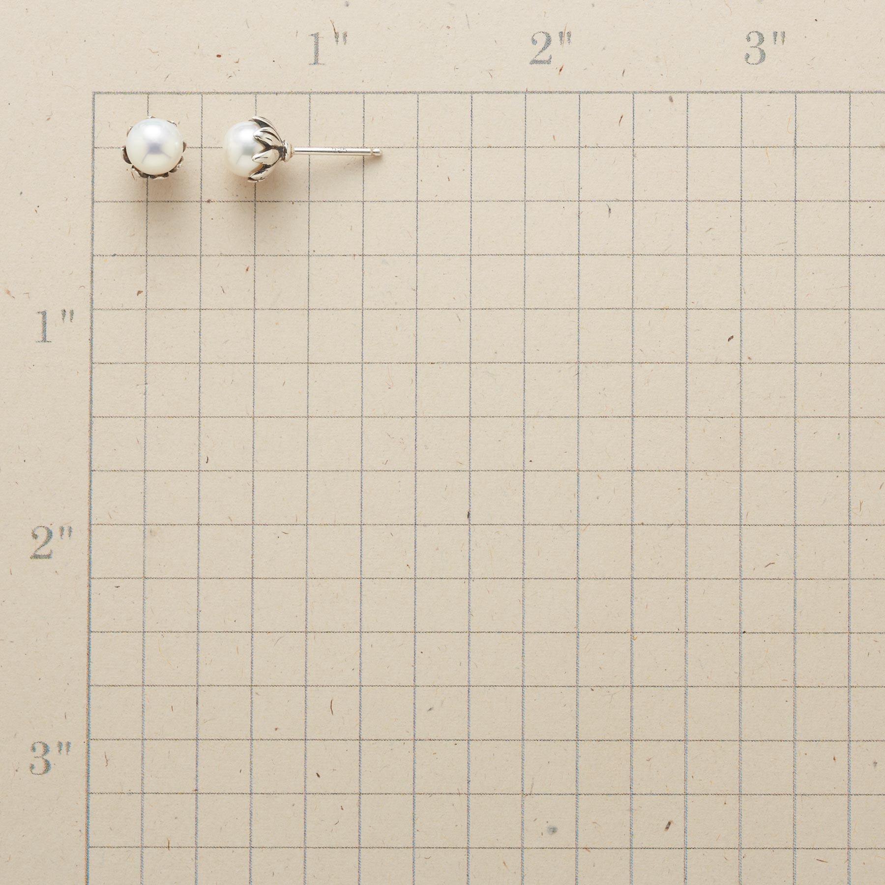 Pearls In Bud Earrings