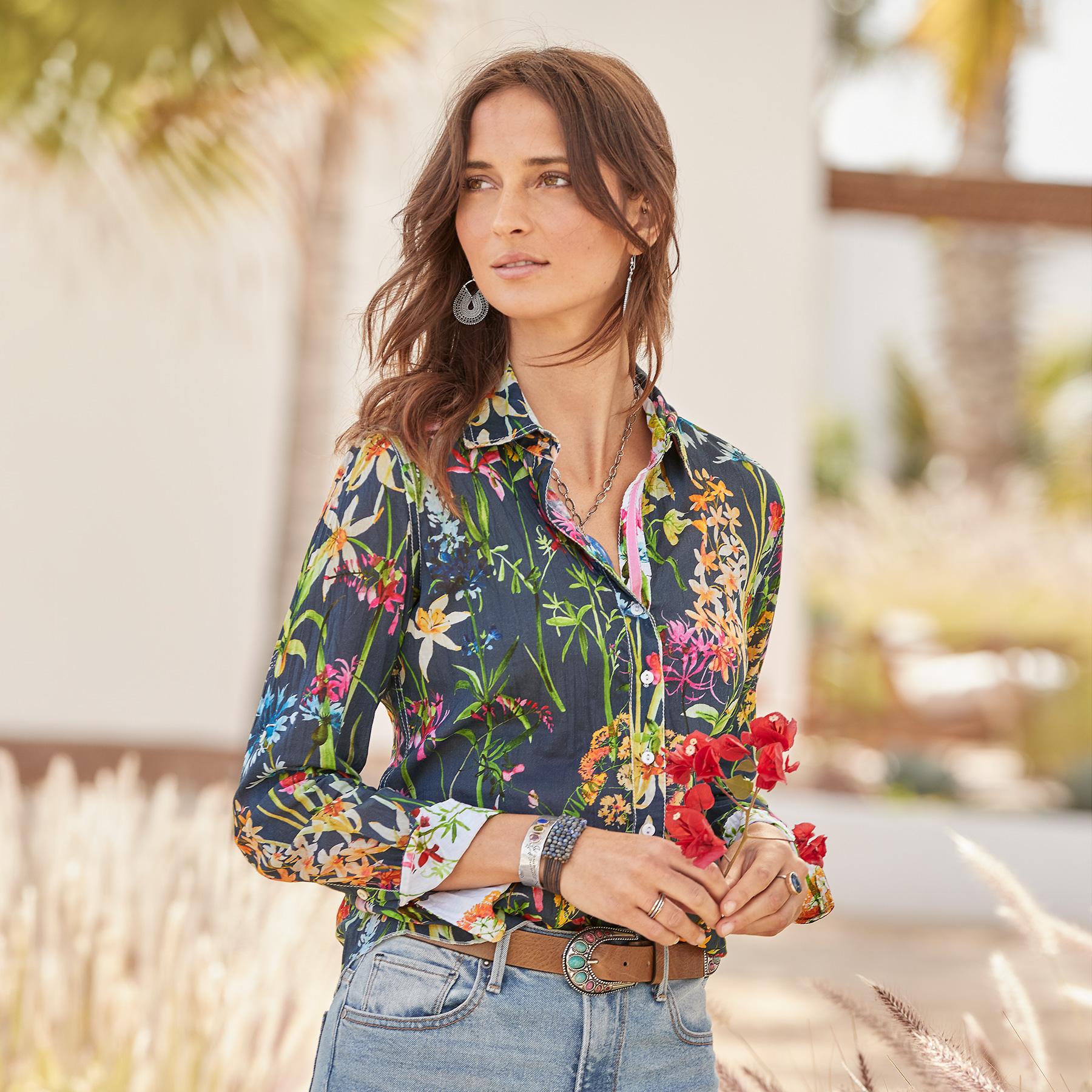 Island Florals Shirt, Petite